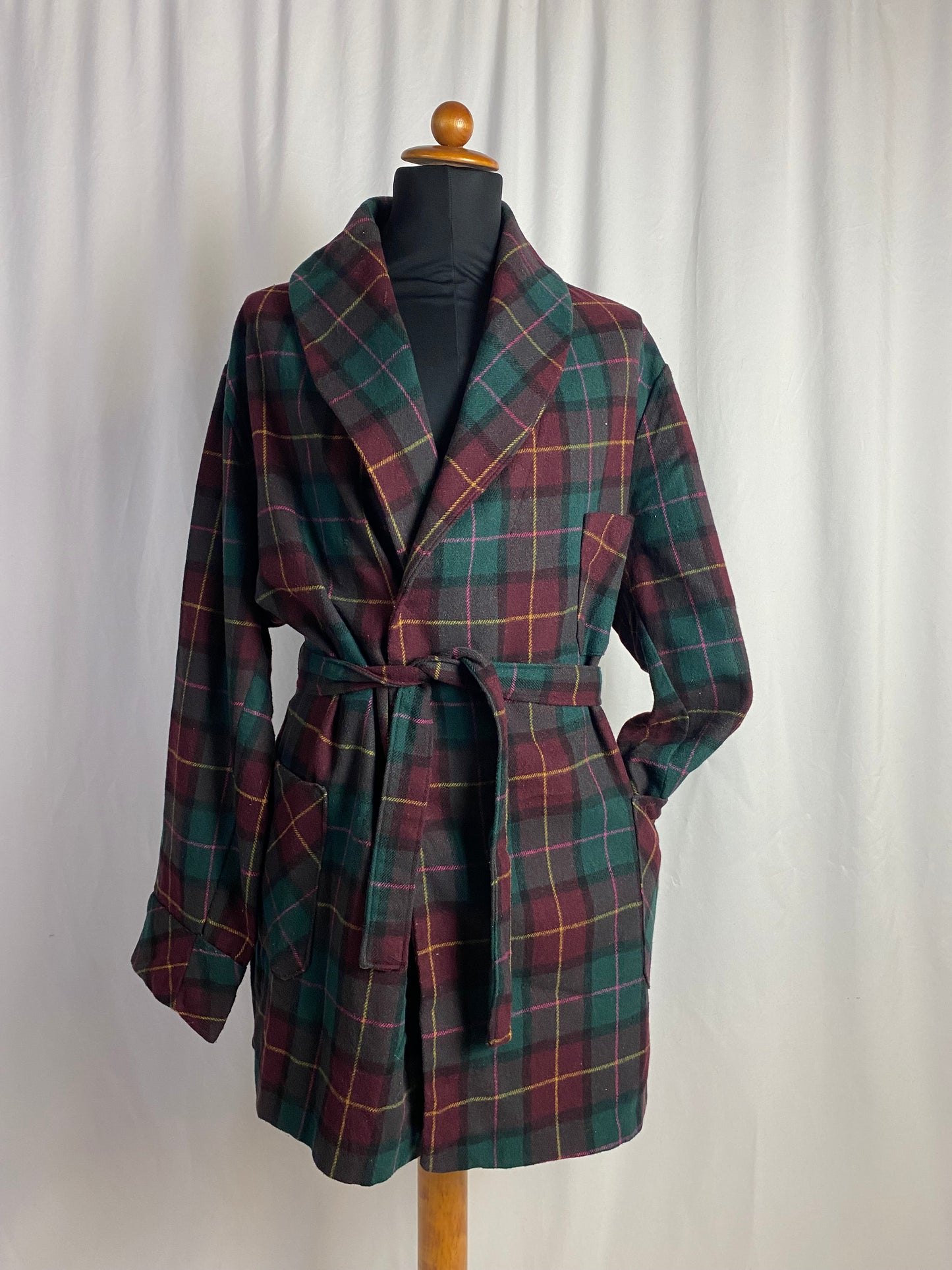 Giacca da camera tartan L-XL
