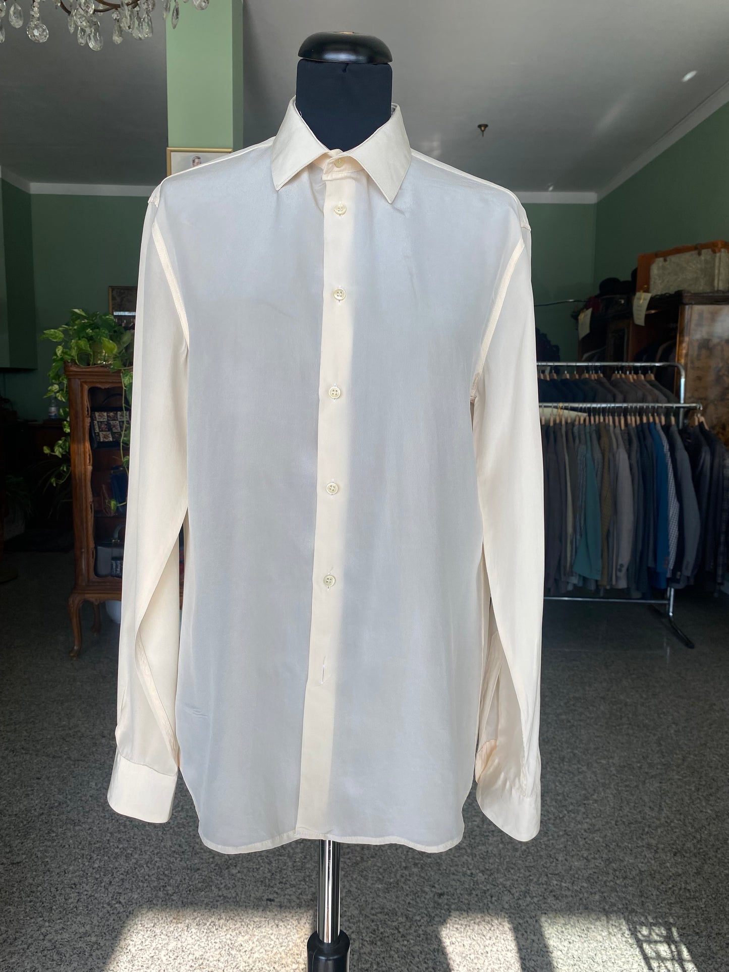 Camicia in seta panna - TG. 44/46