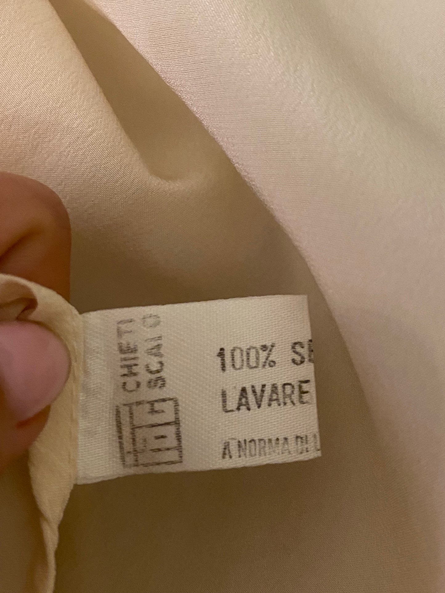 Camicia in seta panna - TG. 44/46