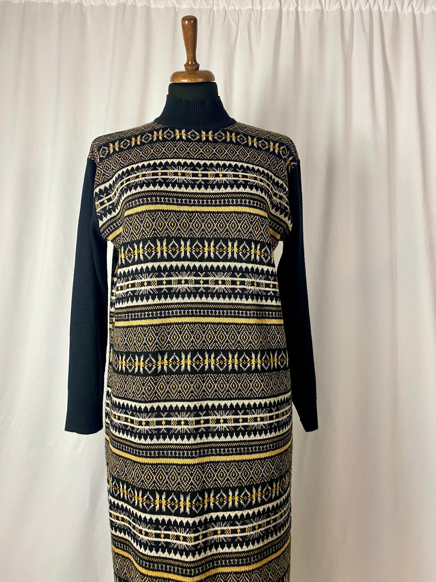 Abito lungo fantasia Fair Isle - TG. 44/46