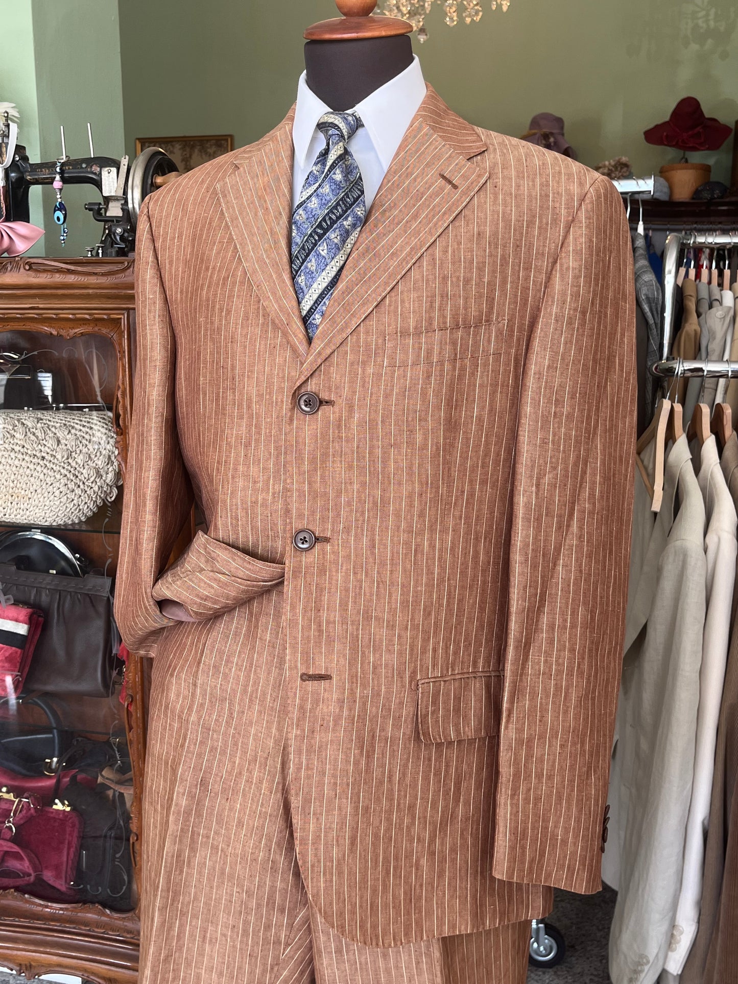 Completo Enrico Coveri in lino tg. 50-52