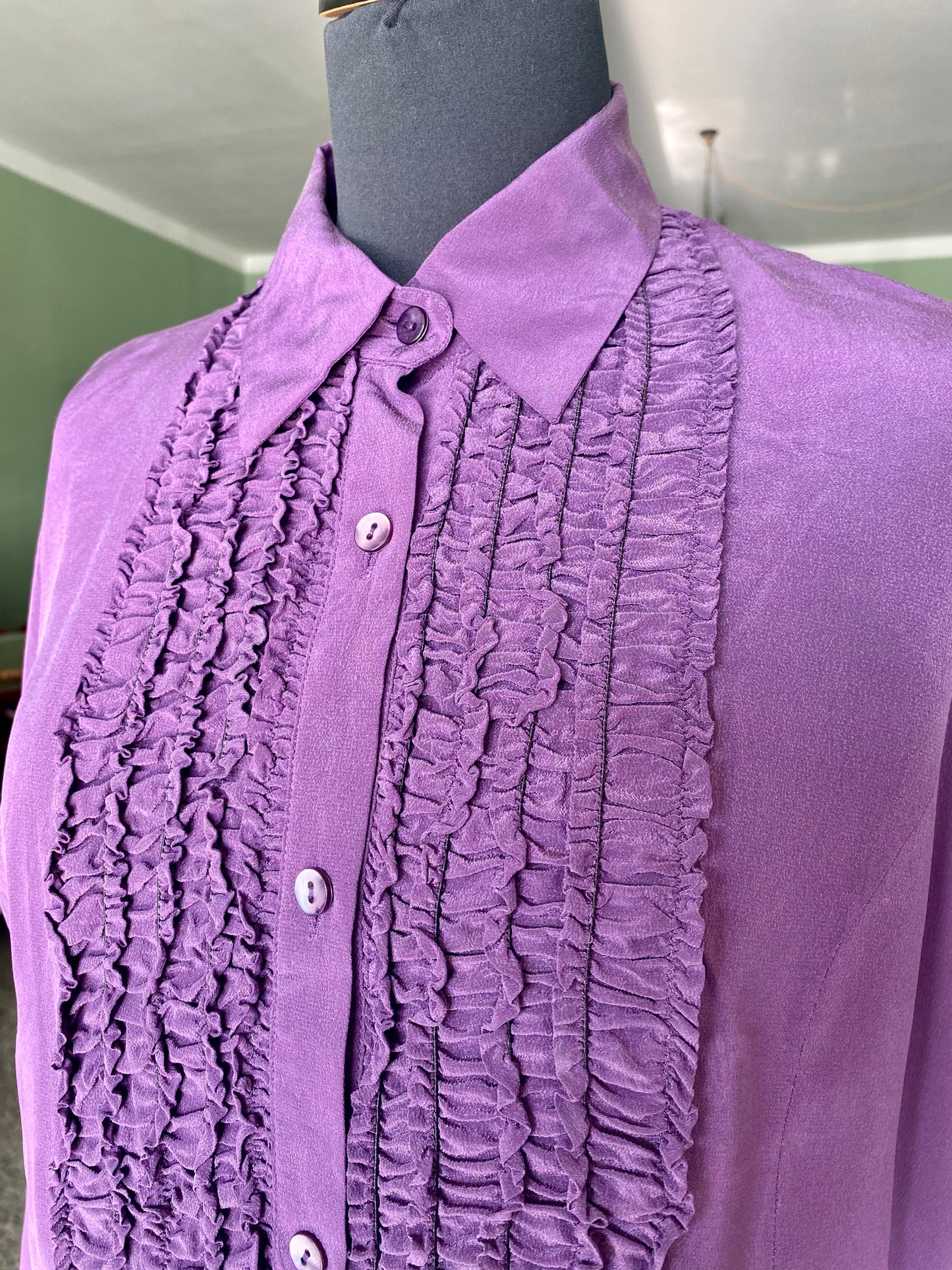 Camicia in seta viola - TG. 40/42