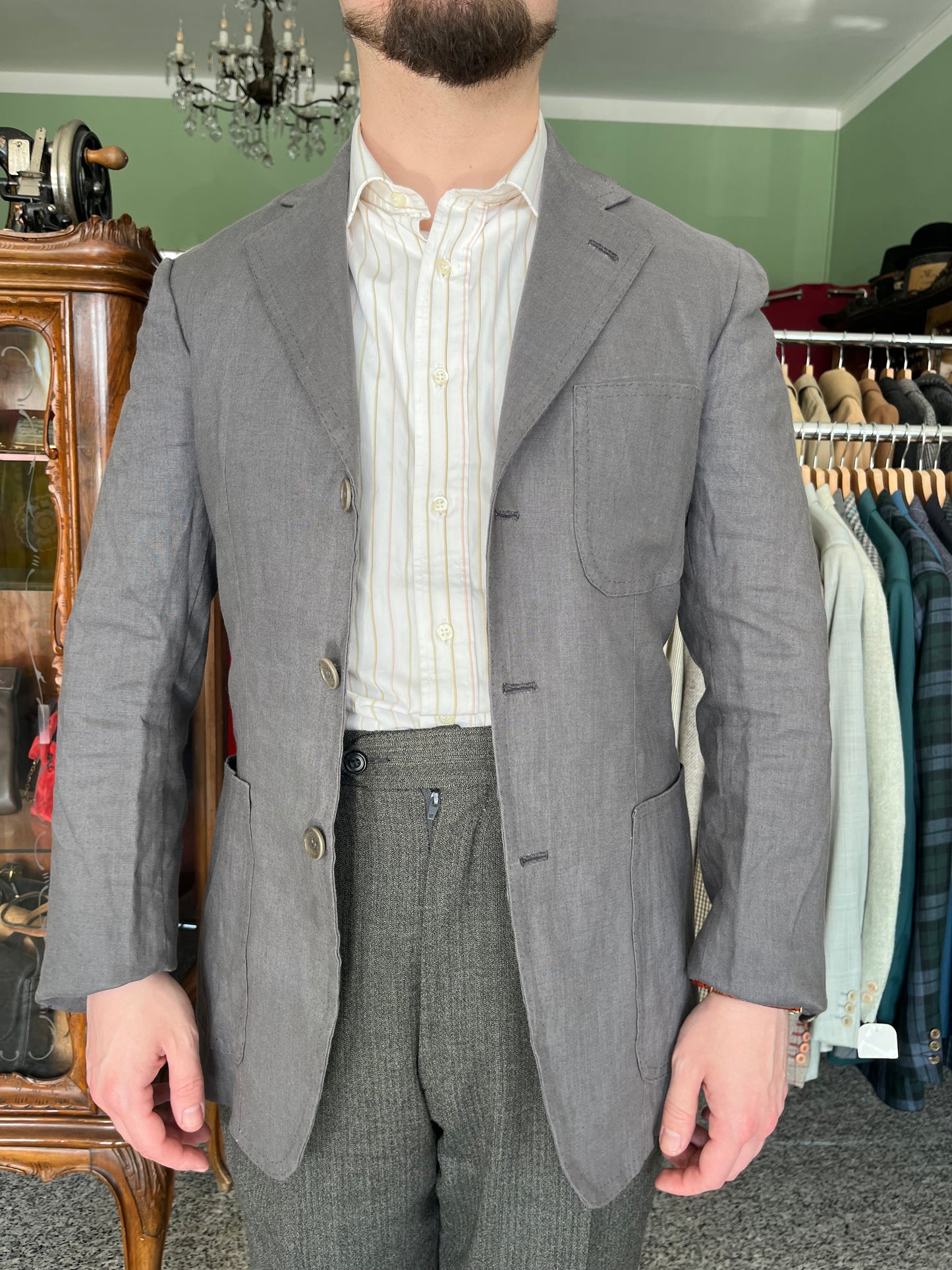 Giacca sartoriale lino tg. 44