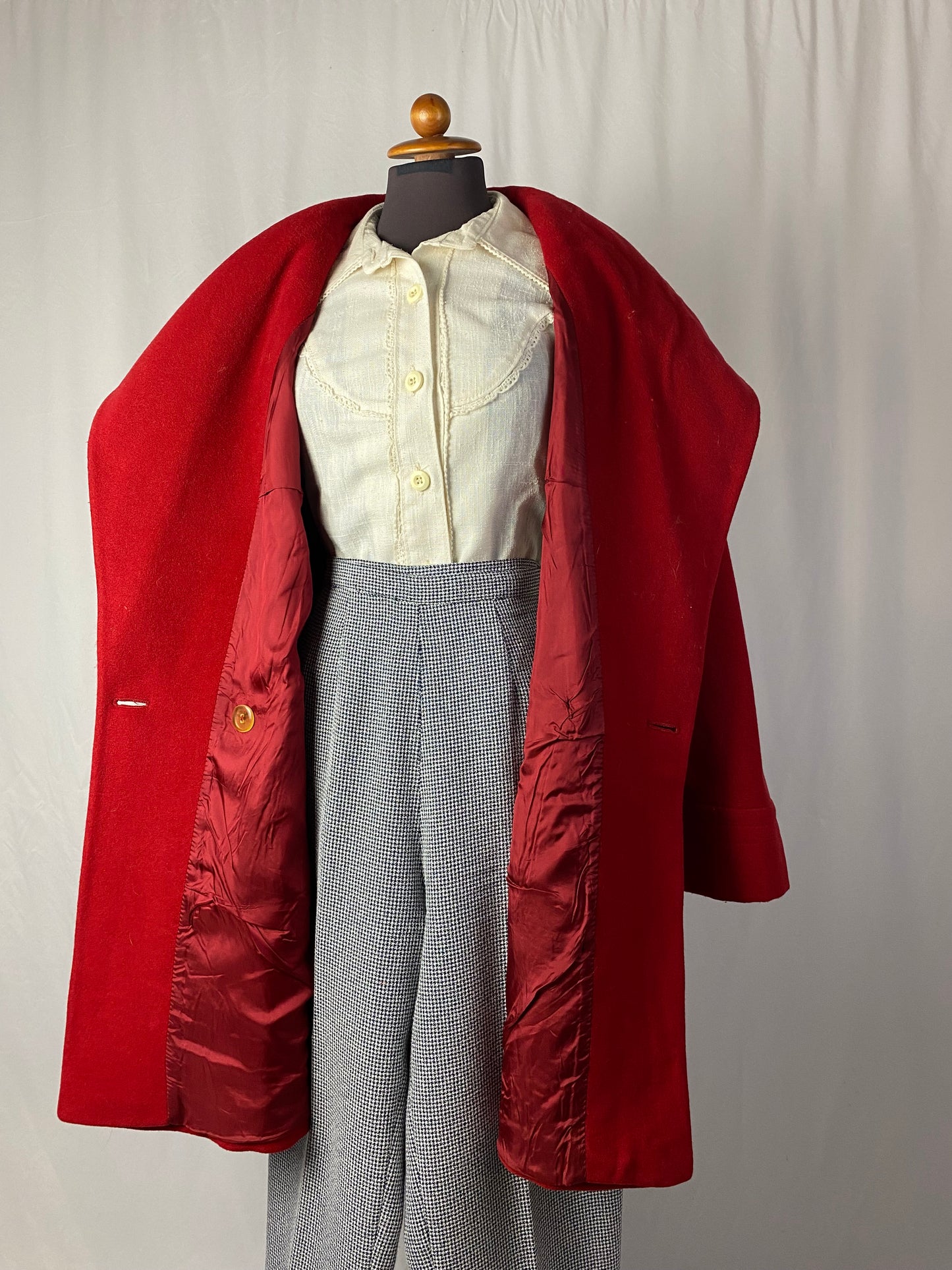 Cappotto rosso anni ‘80 - TG. Ok da 48 in su - guarda le misure