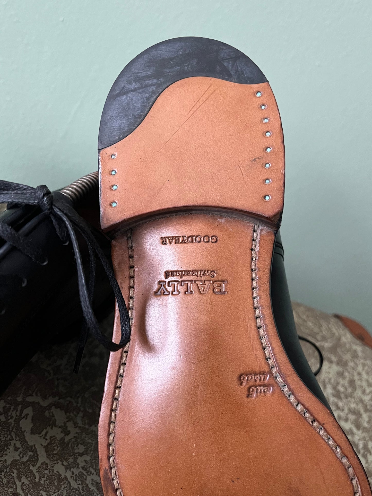 Scarpe Bally derby pelle nera tg. 39
