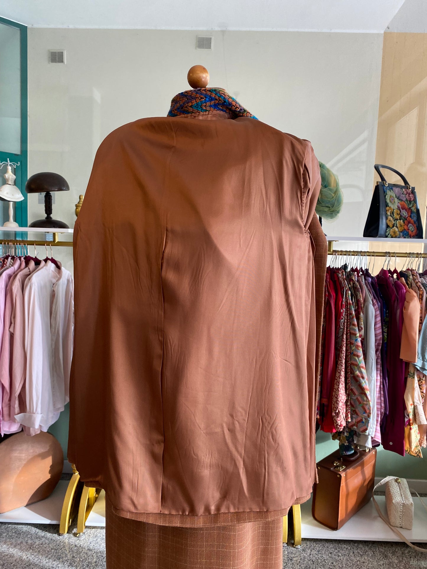 Tailleur giacca + abito anni ‘70 - TG. 50