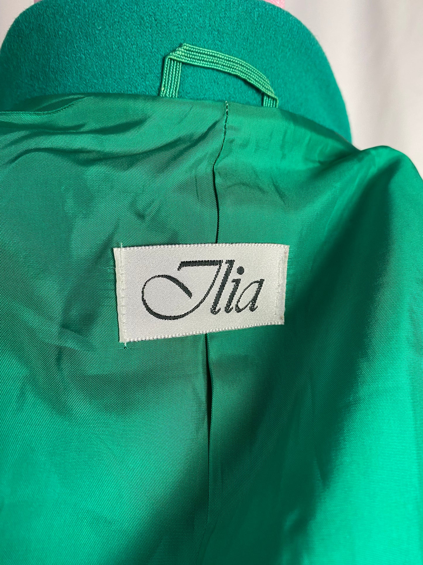 Giacca in lana verde smeraldo - TG. 46/48