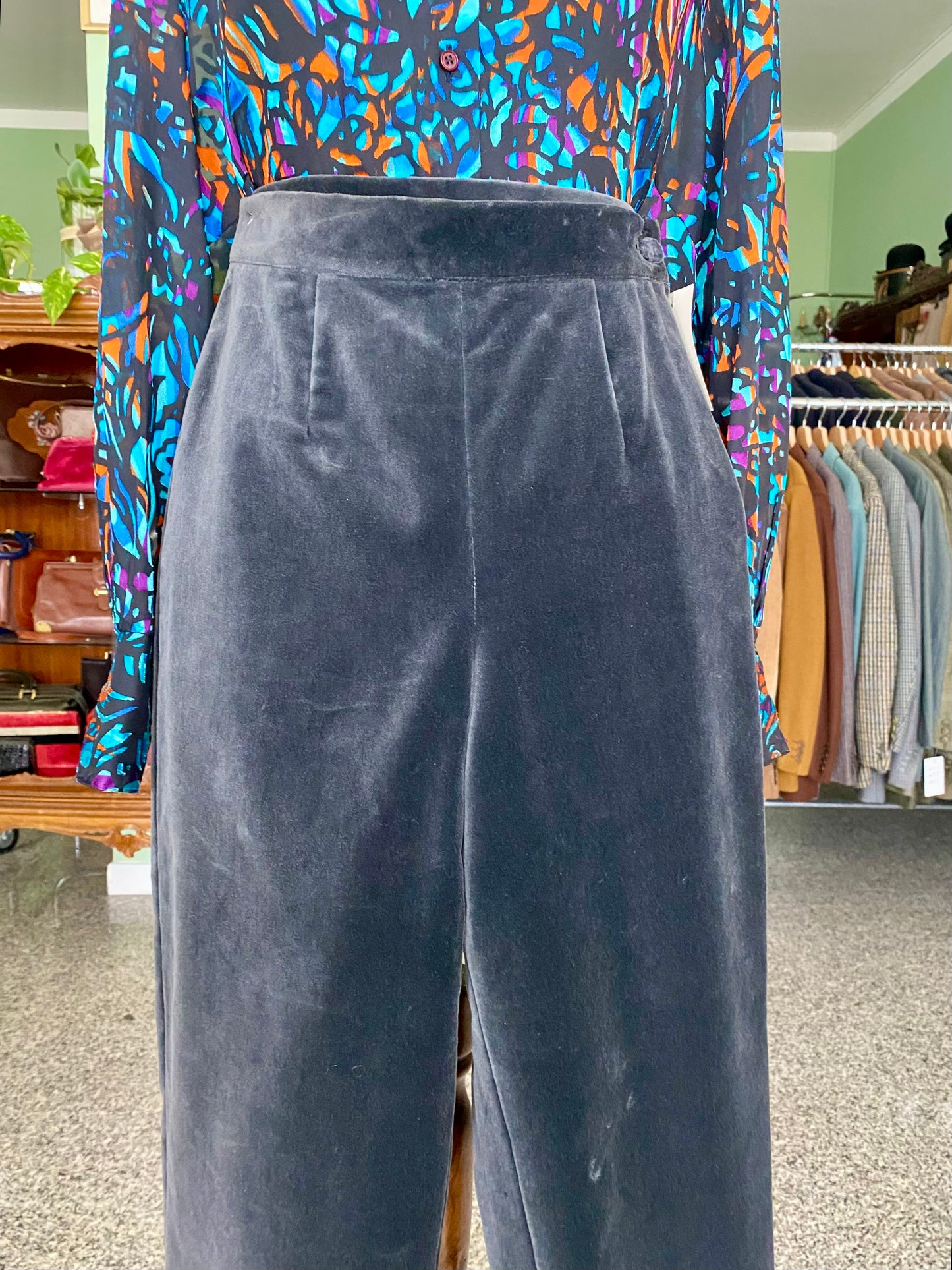 Pantaloni in velluto nuovi fondo di magazzino - TG. 38