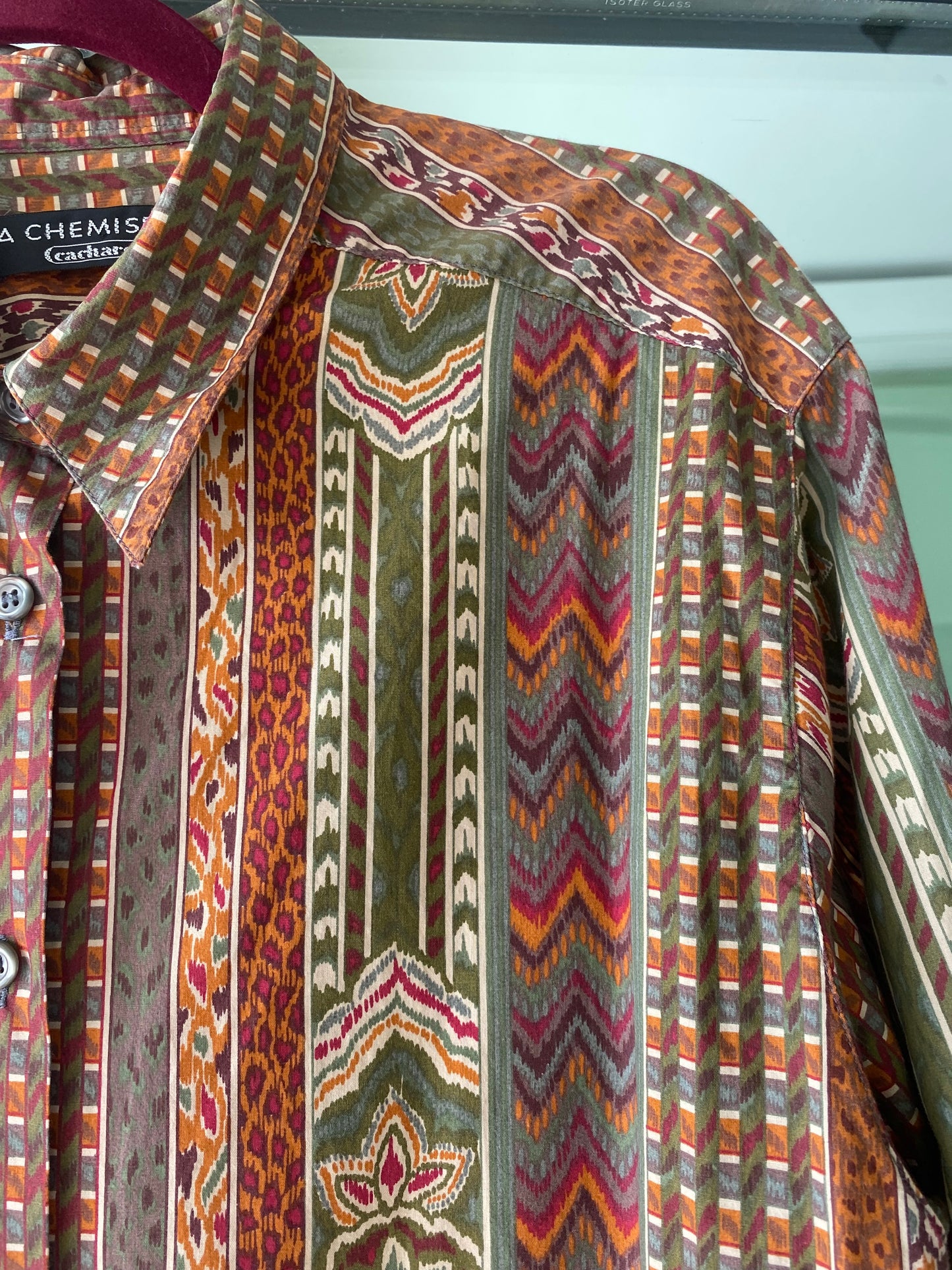 Camicia stampa etnica in cotone - TG. 44/46