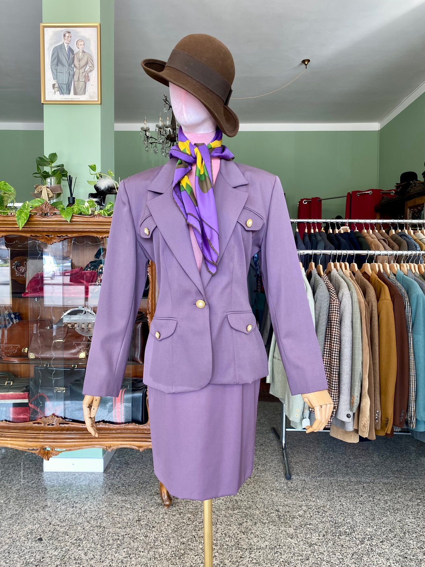 Tailleur anni ‘90 color malva - TG. 40/42