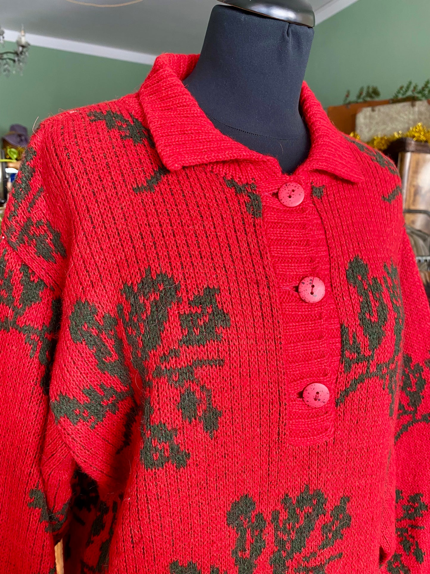 Abito in lana con aghifogli - TG. 42/44/46