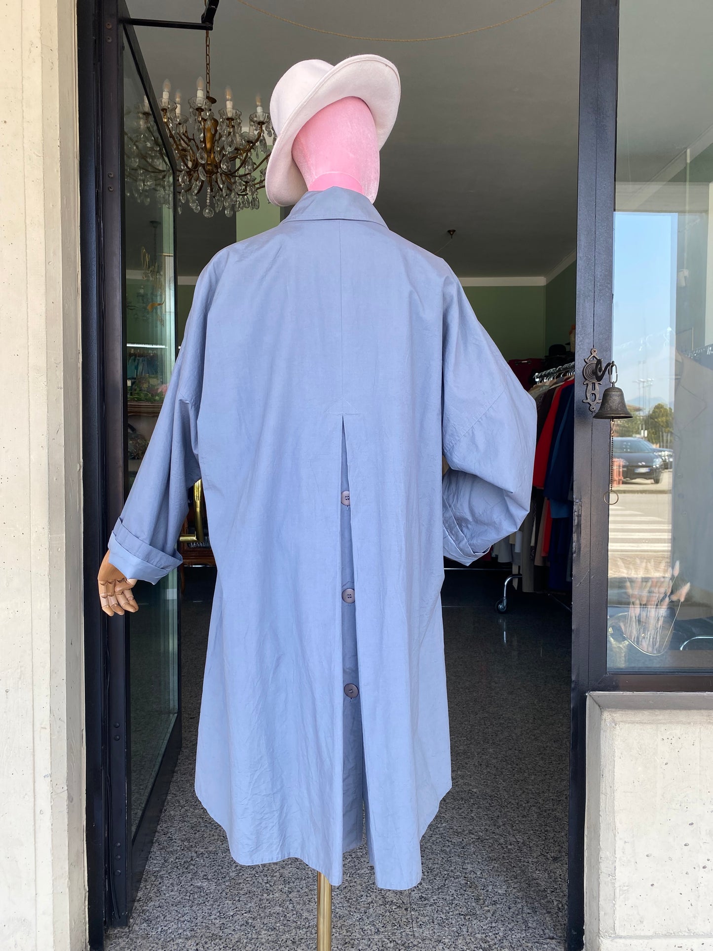 Trench anni ‘80 azzurro - TG. 40/42/44