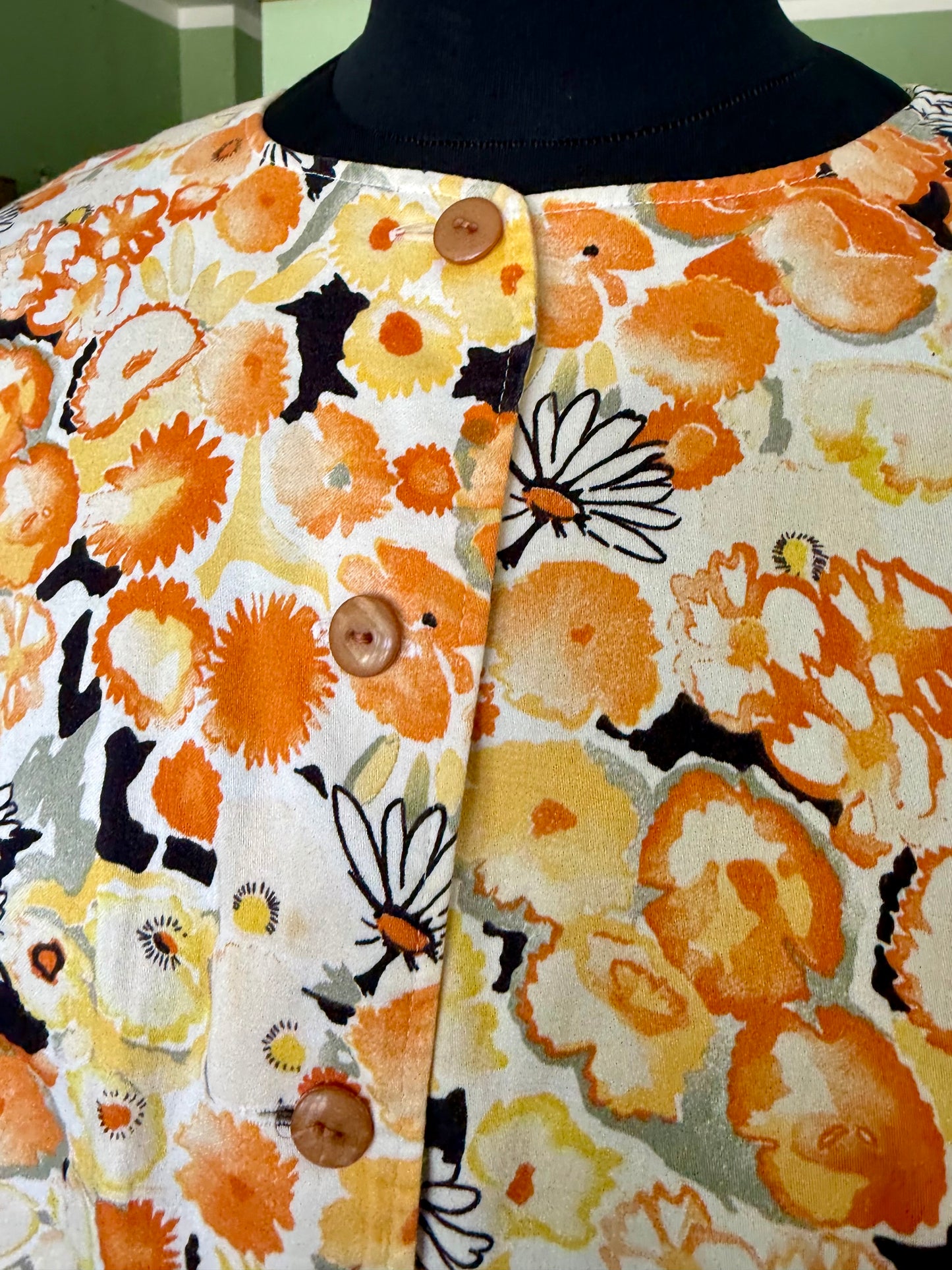 Blusa in 100% cotone fiorito - TG. 48/50