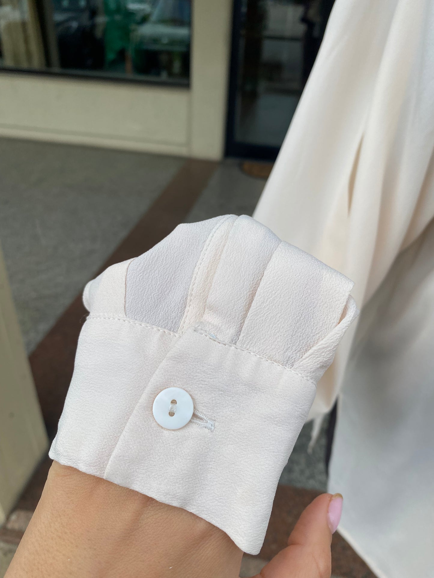 Camicia in seta panna - TG. 50