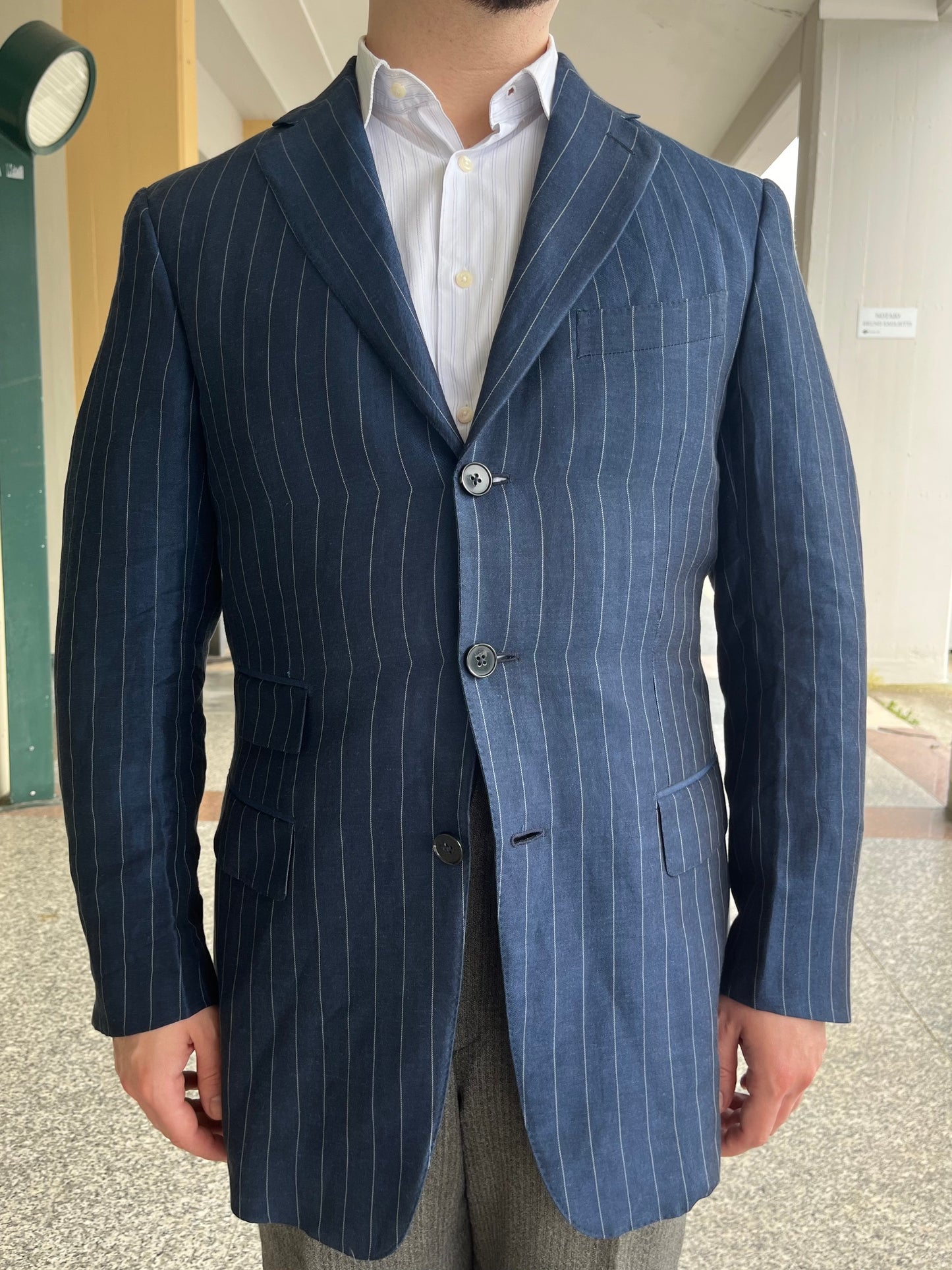 Giacca Ermenegildo Zegna in seta e lino tg. 48