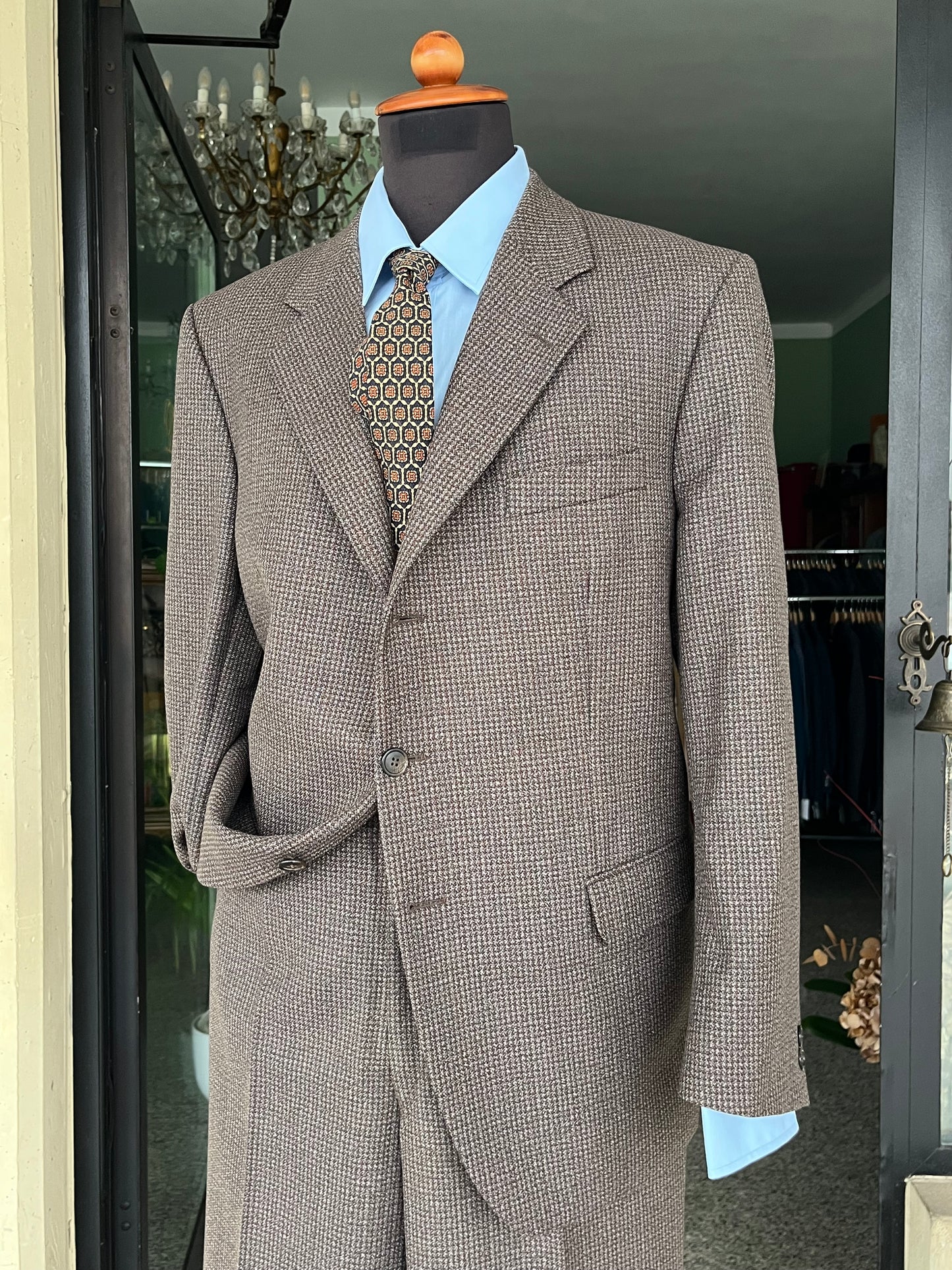 Completo anni '70 tweed tg. 56 drop 4