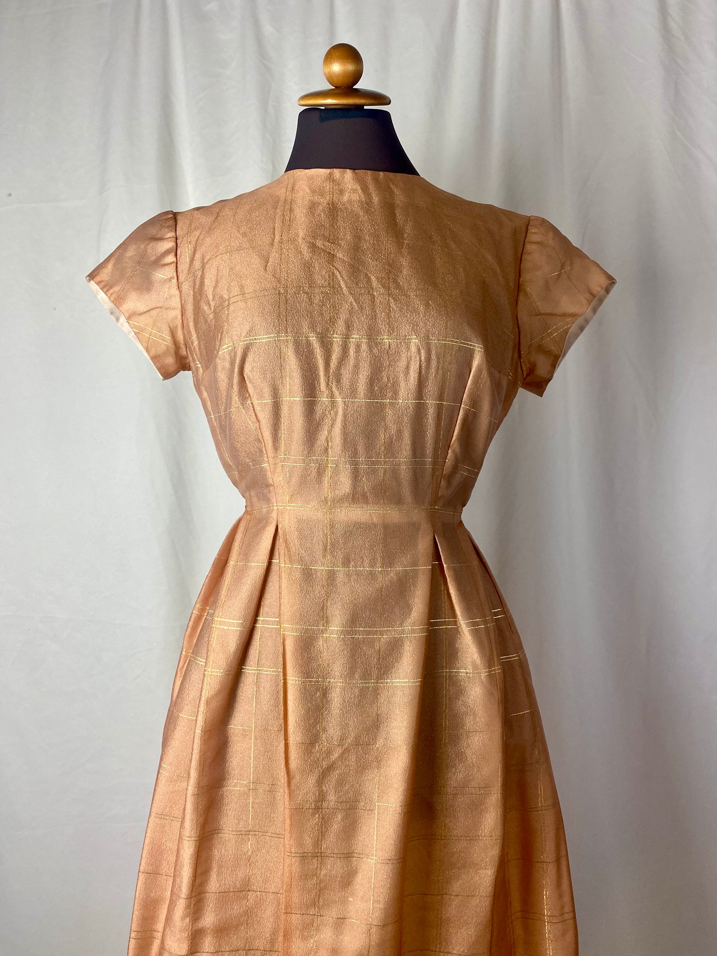 Abito anni ‘50 rosa e oro - TG. 40/42