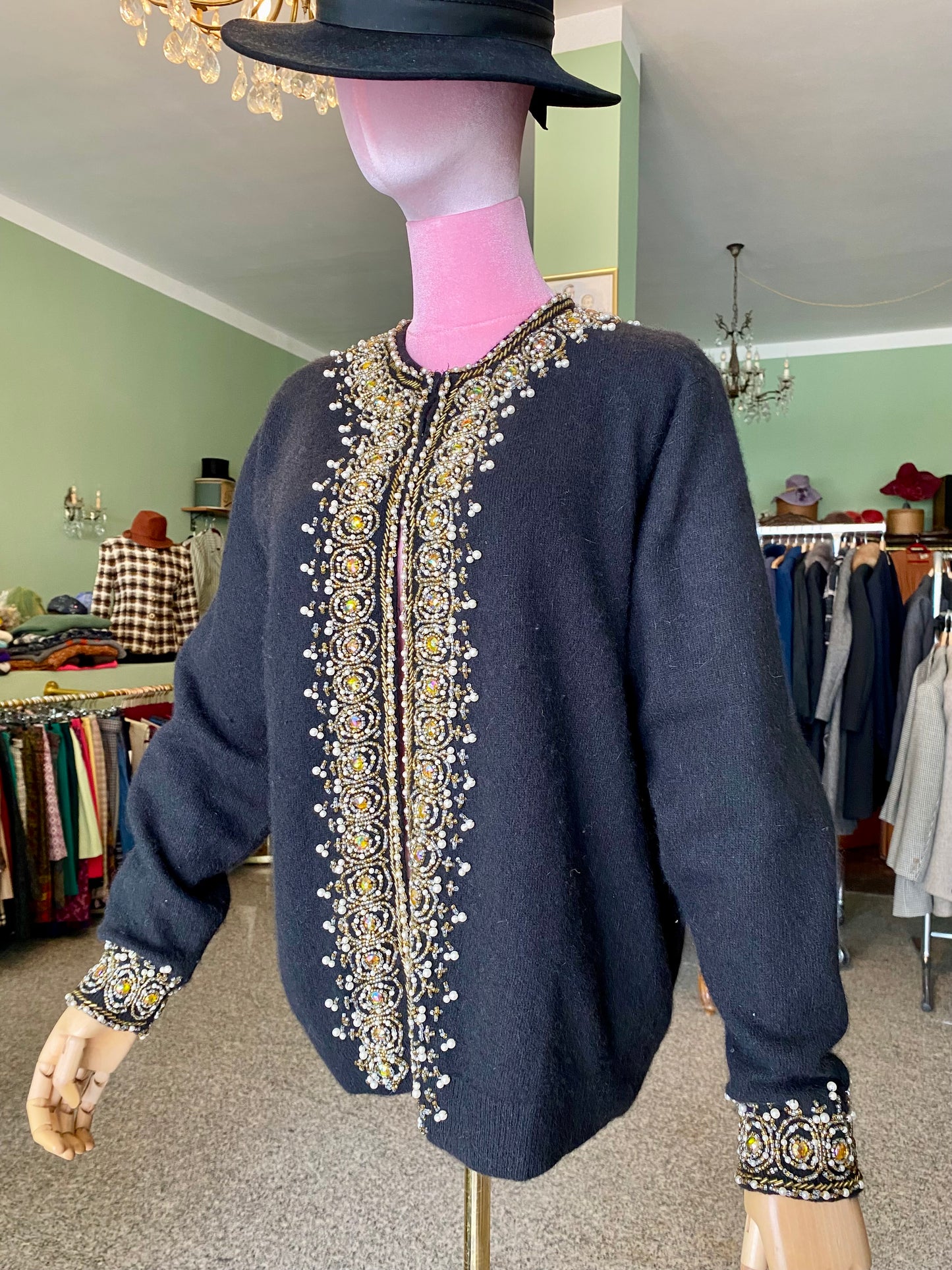 Cardigan anni ‘60 con ricami - TG. 44/46