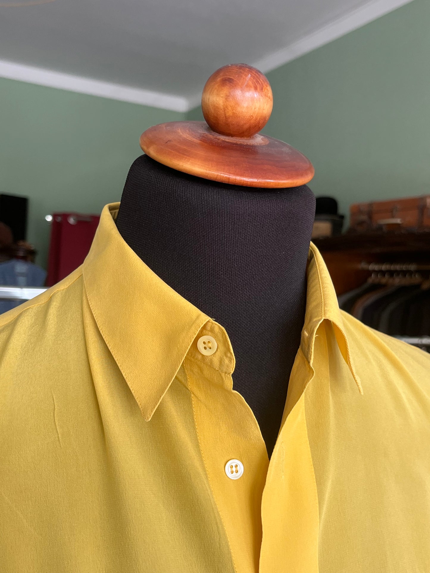 Camicia pura seta a maniche corte tg. L-XL