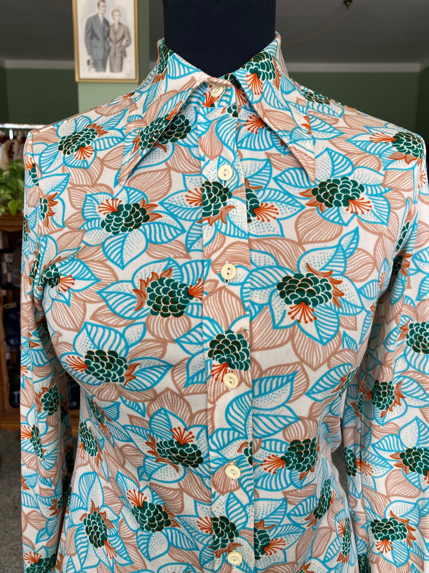 Camicia anni ‘70 optical - TG. 38