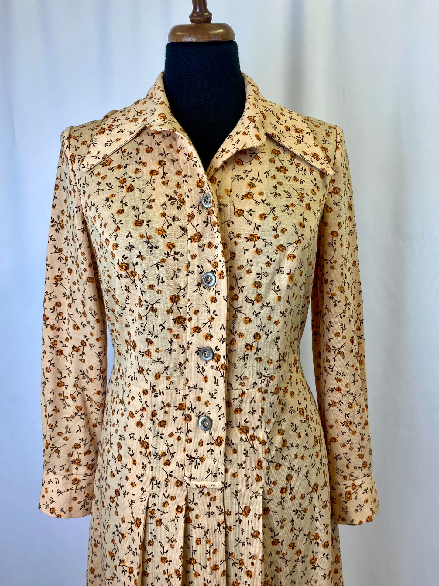 Abito anni ‘70 color biscotto - TG. 40/42