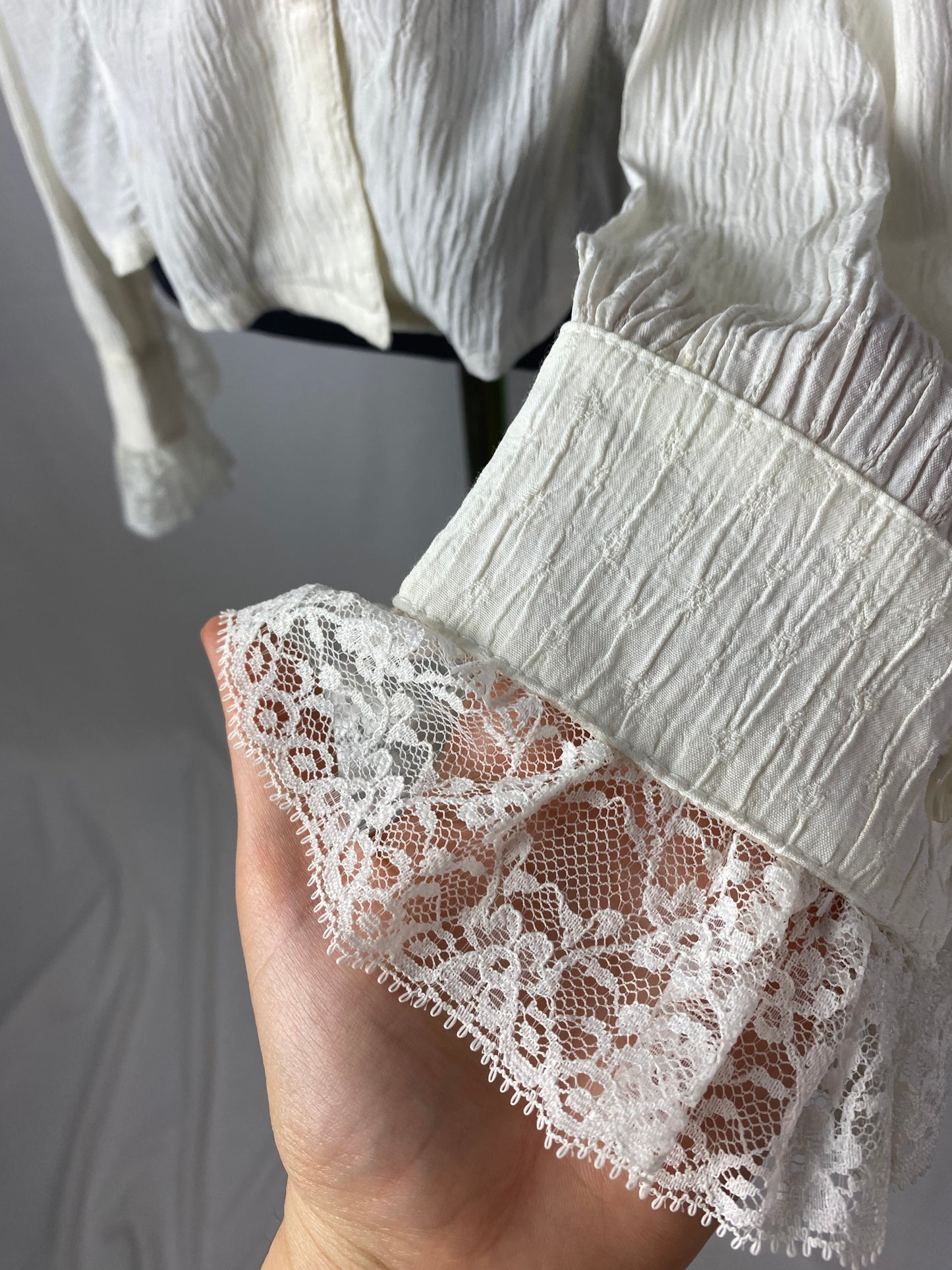 Camicia in cotone goffrato - TG. 44