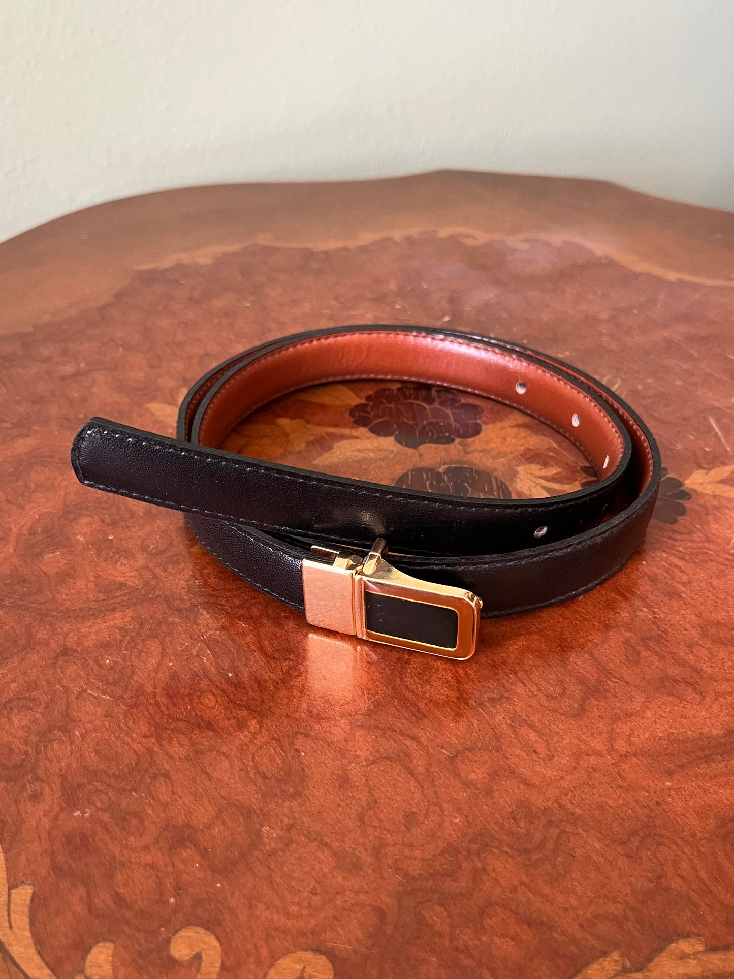 Cintura in pelle nera
