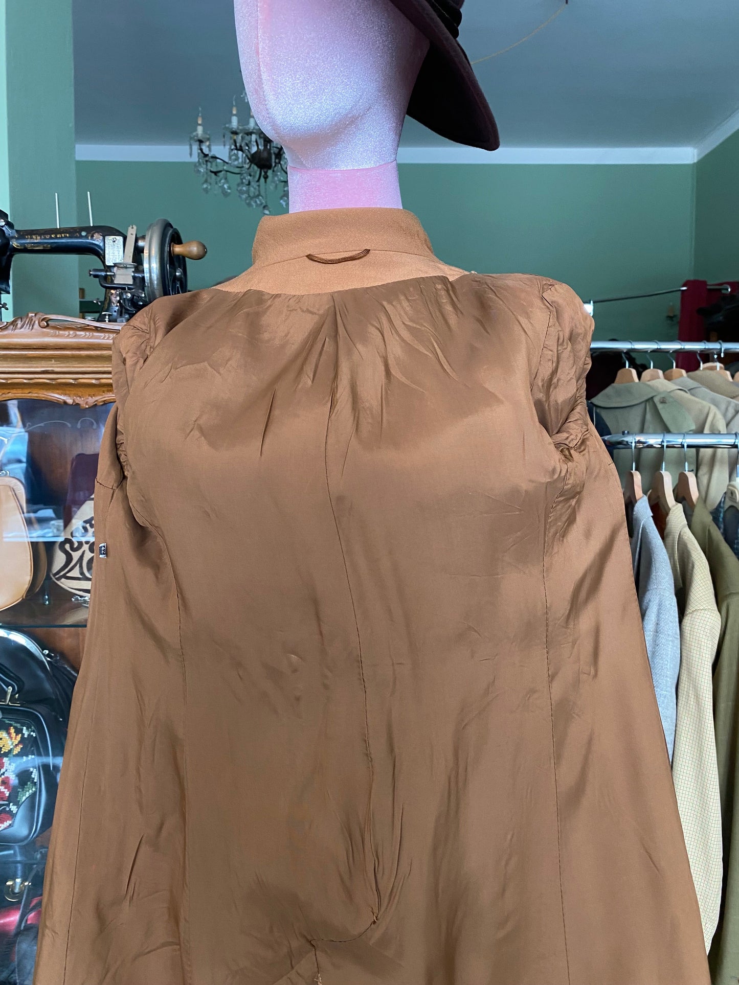 Cappotto anni ‘70 tessuto Marzotto - TG. 38/40