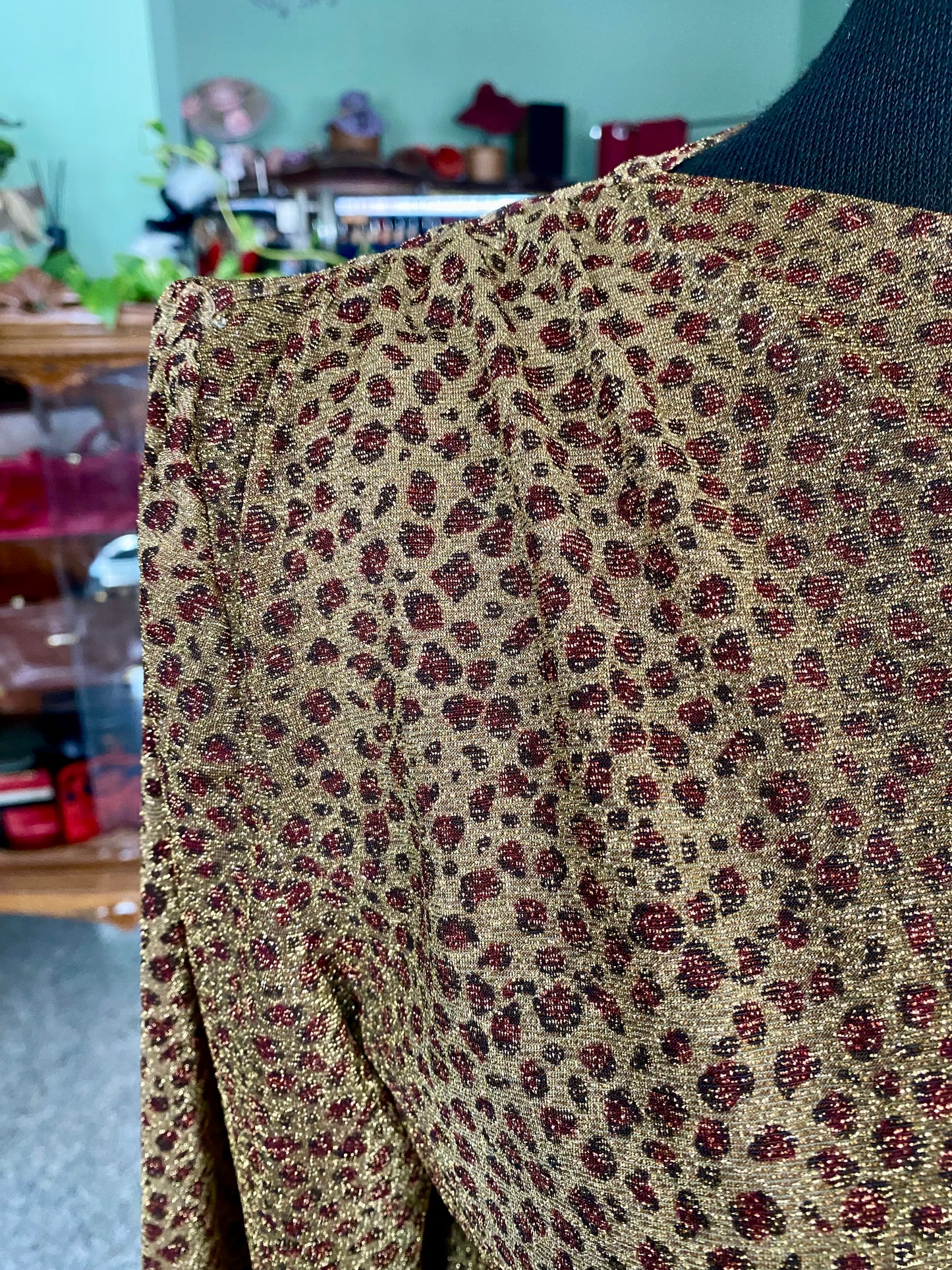 Blusa in lurex leopardata - TG. 44/46