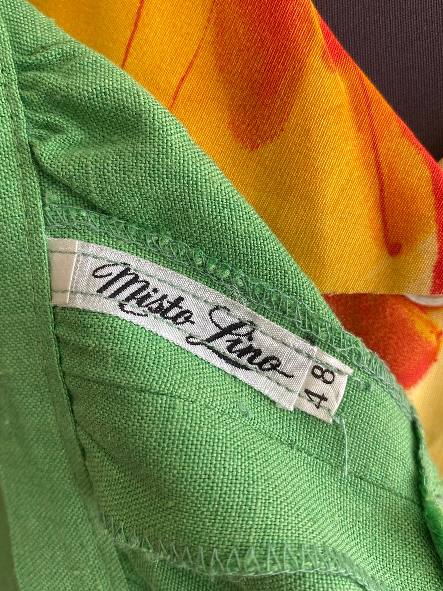 Gonna verde misto lino - TG. 40