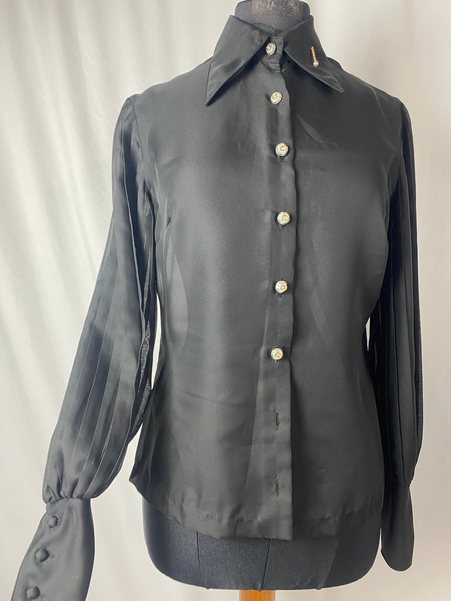 Camicia anni ‘70 in organza - TG. 40/42