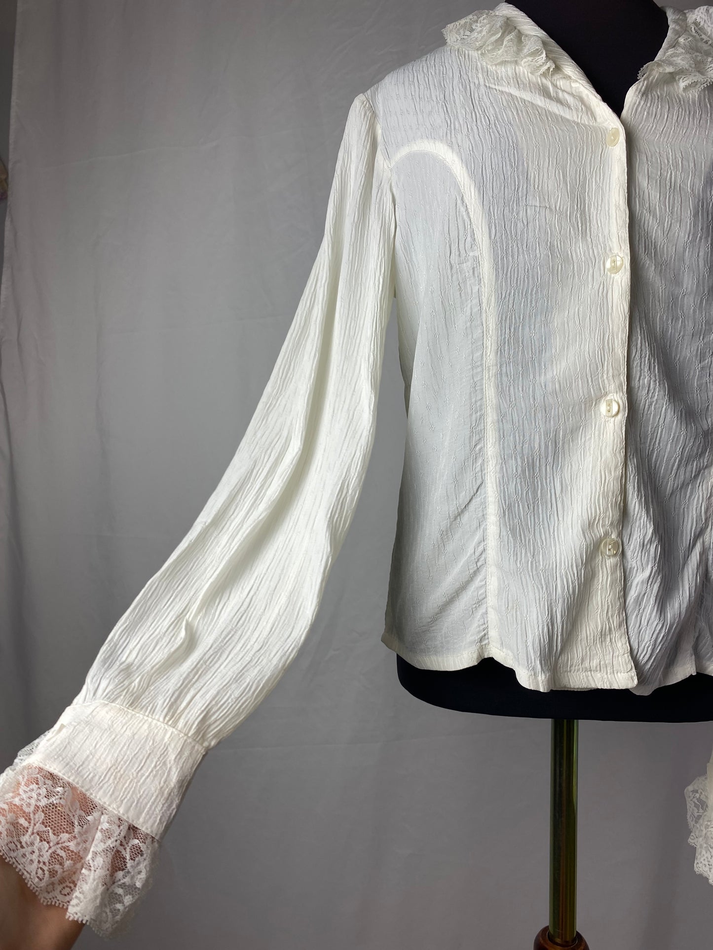 Camicia in cotone goffrato - TG. 44