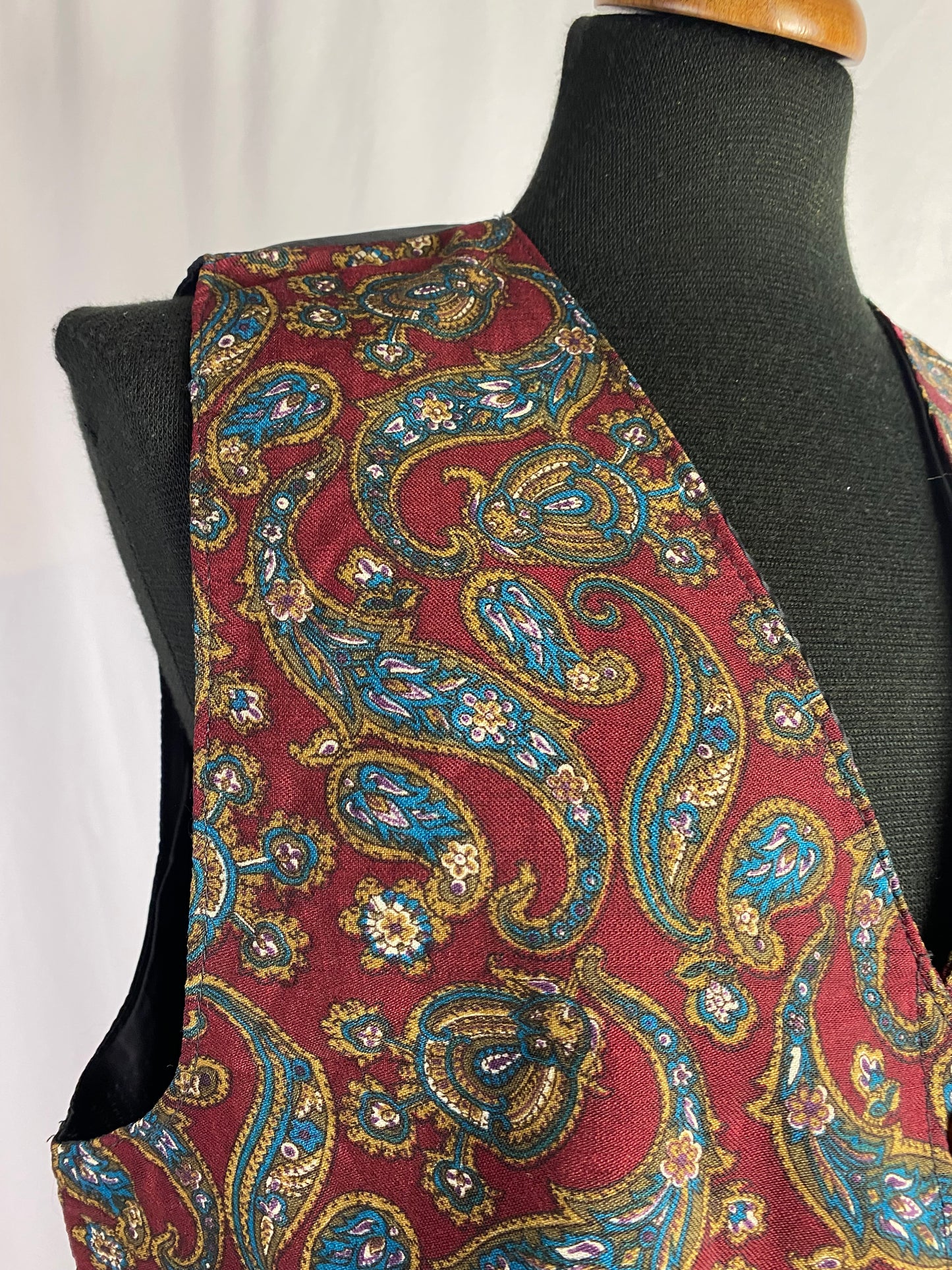 Gilet anni ‘70 fantasia paisley - TG. 42 circa