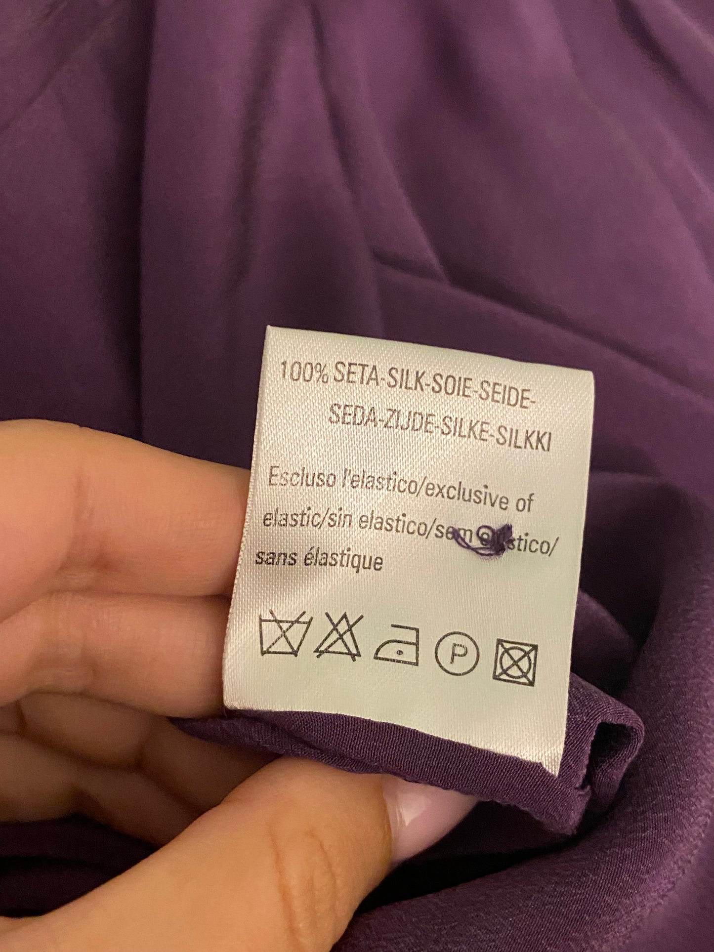 Camicia in seta viola - TG. 40/42