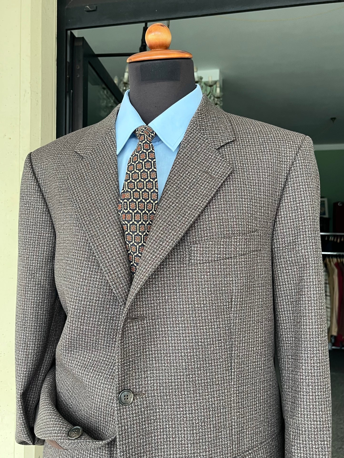Completo anni '70 tweed tg. 56 drop 4
