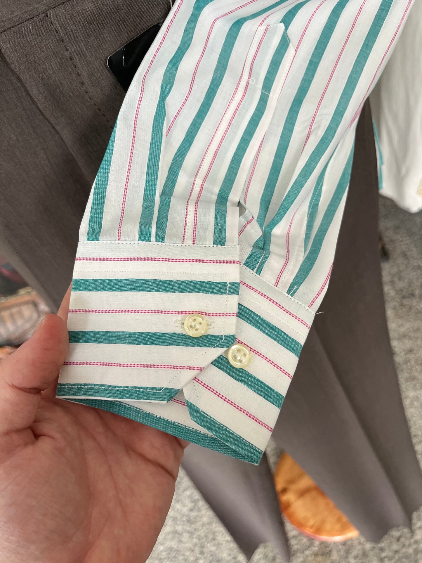 Camicia anni ‘80 verde e rossa tg. L