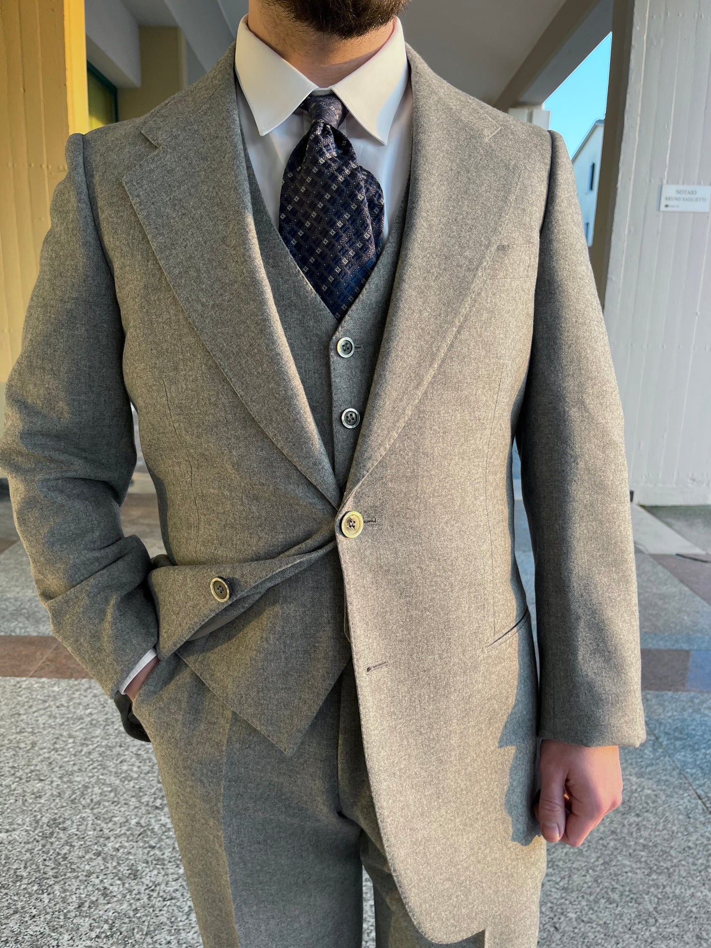 Completo Ermenegildo Zegna anni '70 tg. 50-52