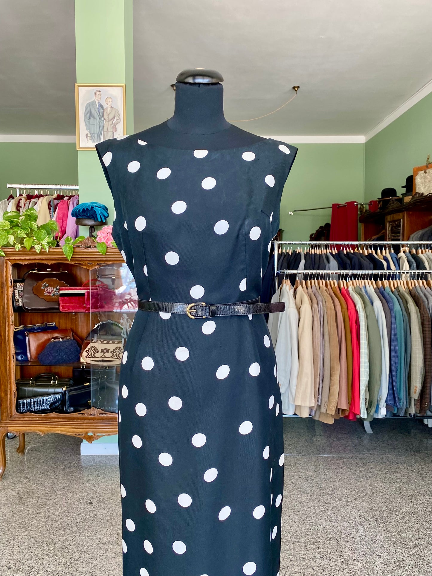 Abito a pois sartoriale anni ‘60 - TG. 44 circa
