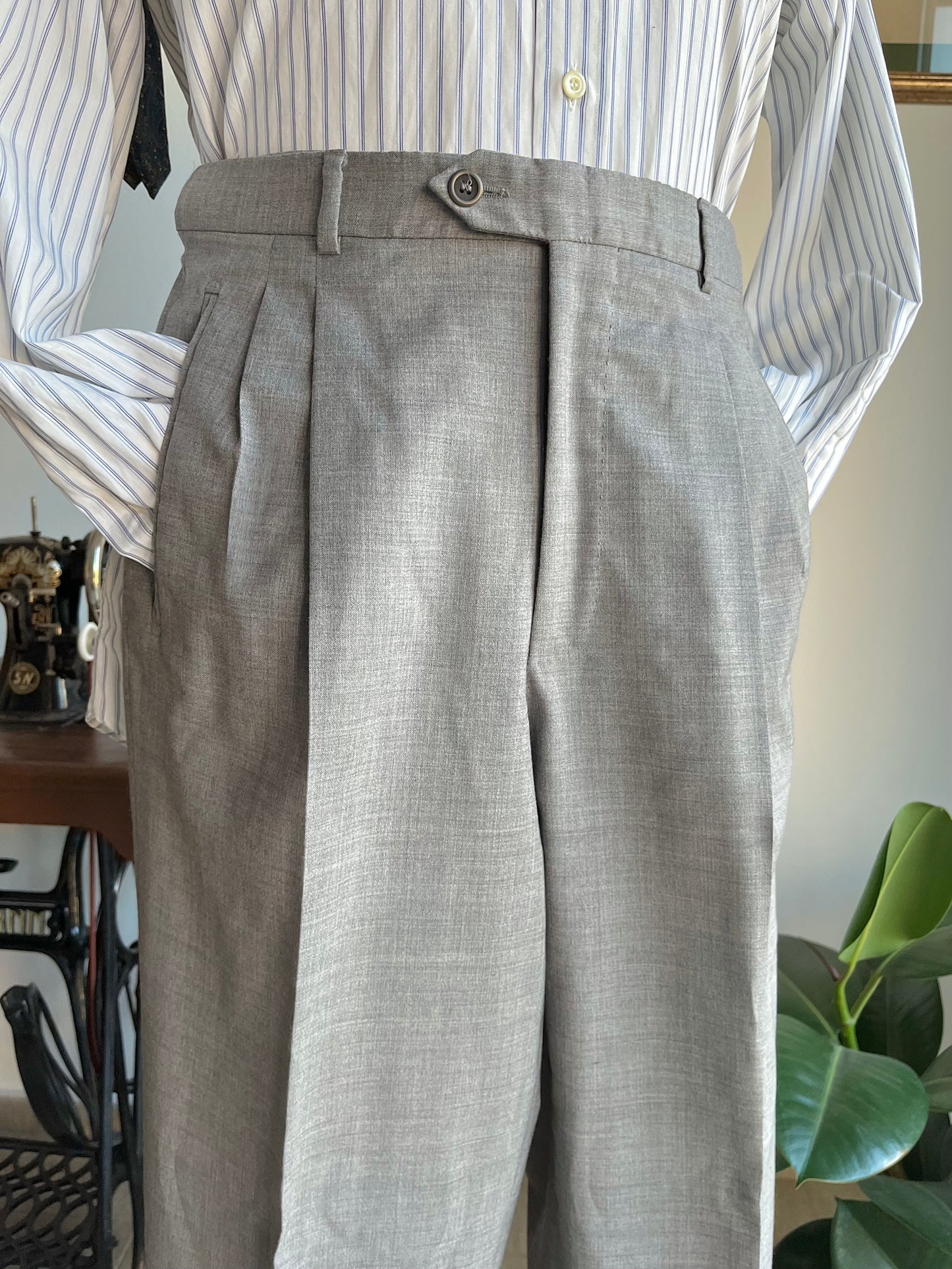 Completo anni '80 grigio chiaro