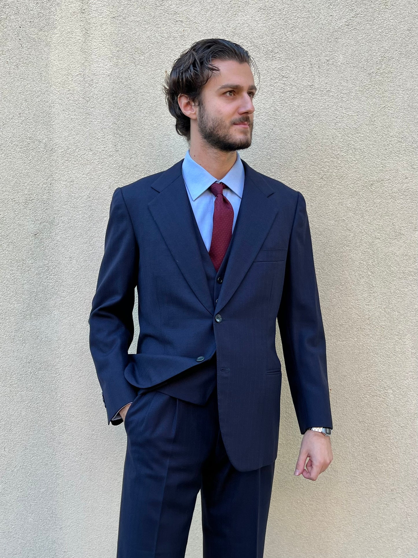 Completo sartoriale tre pezzi anni '60 tg. 48-50