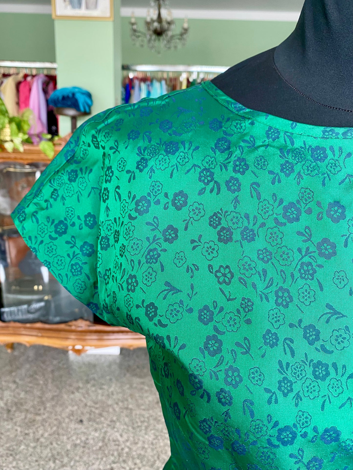Abito anni ‘80 verde smeraldo - TG. 40