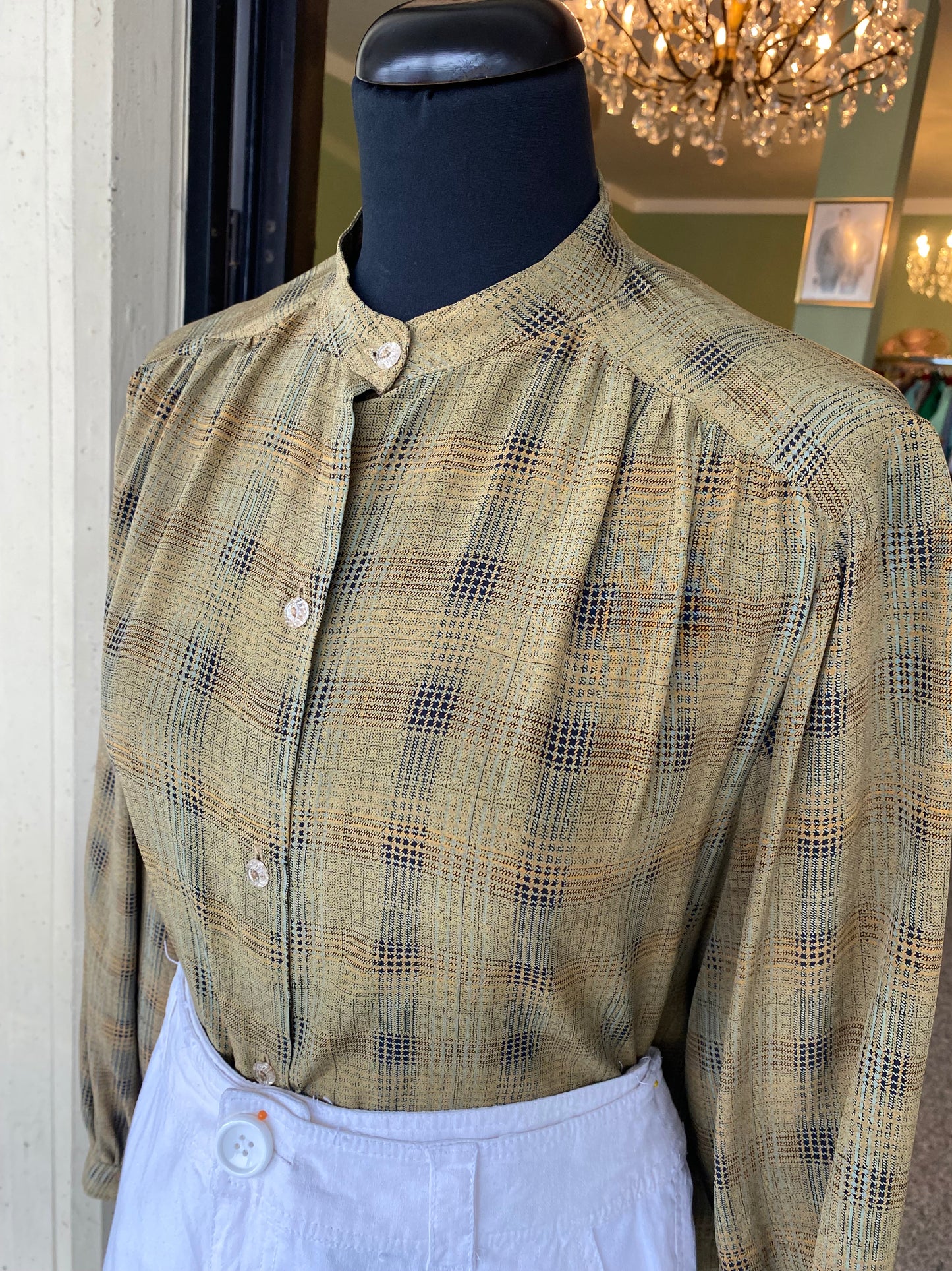 Camicia anni ‘70 misto seta - TG. 42/44