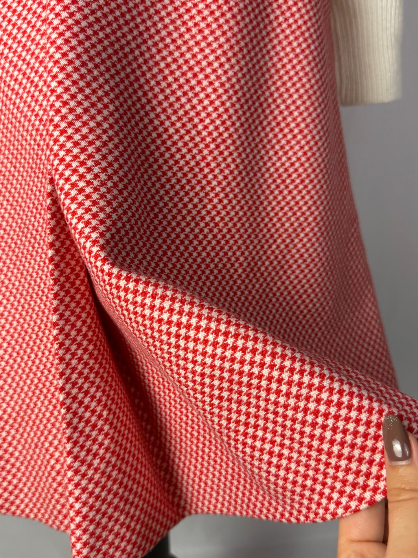 Gonna in lana anni ‘70 pied de poule - TG. 44