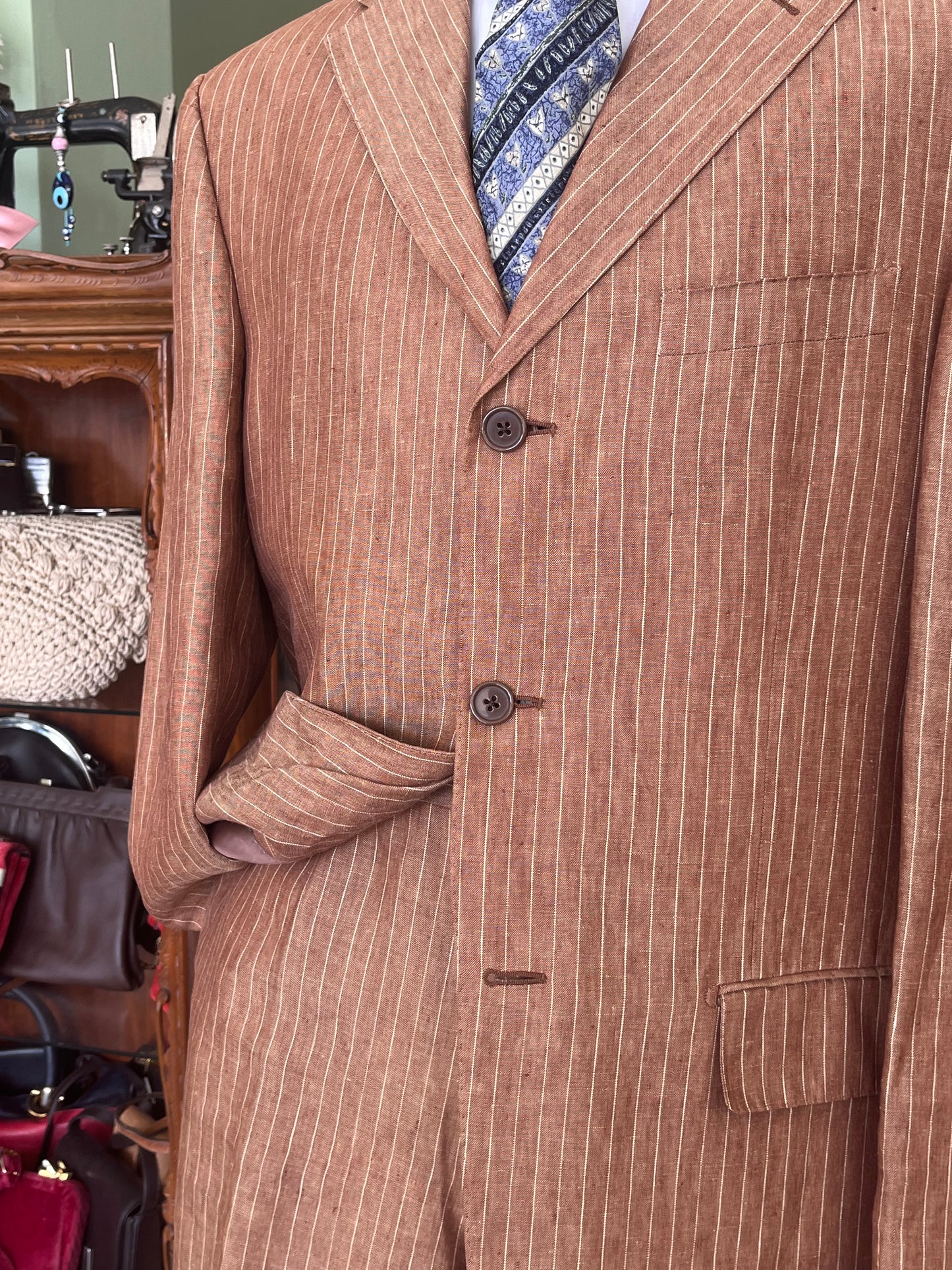 Completo Enrico Coveri in lino tg. 50-52