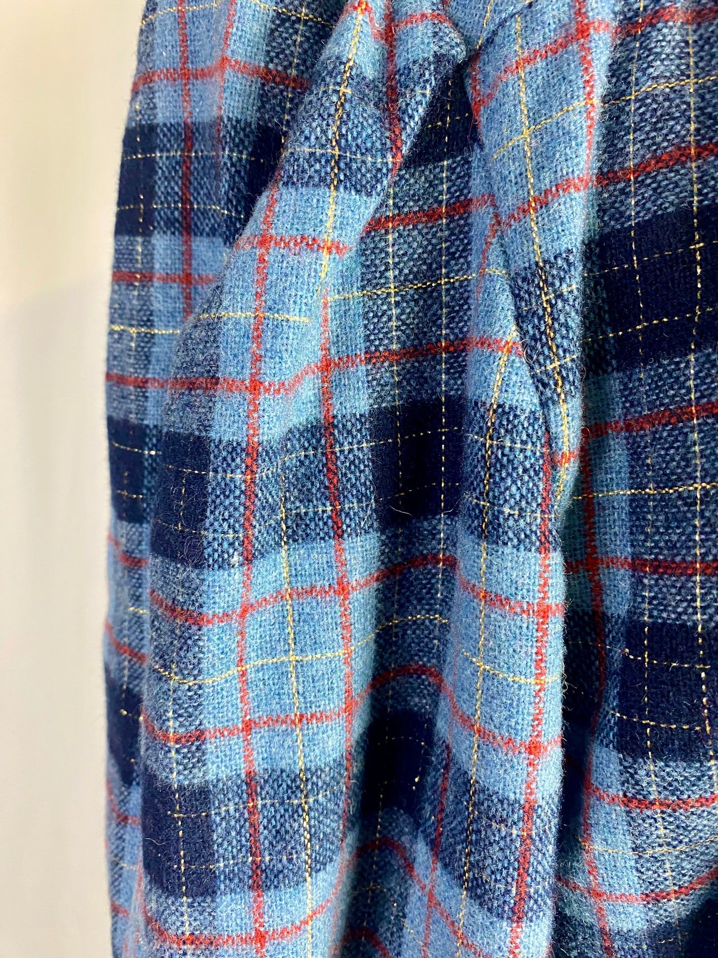 Abito anni ‘70 sartoriale in tartan - TG. 44 circa