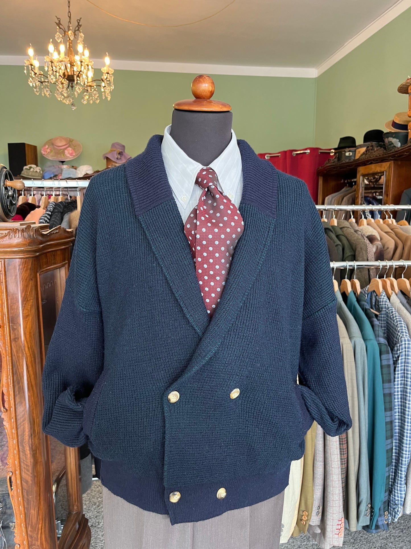 Cardigan doppiopetto anni ‘80 tg. XL-XXL
