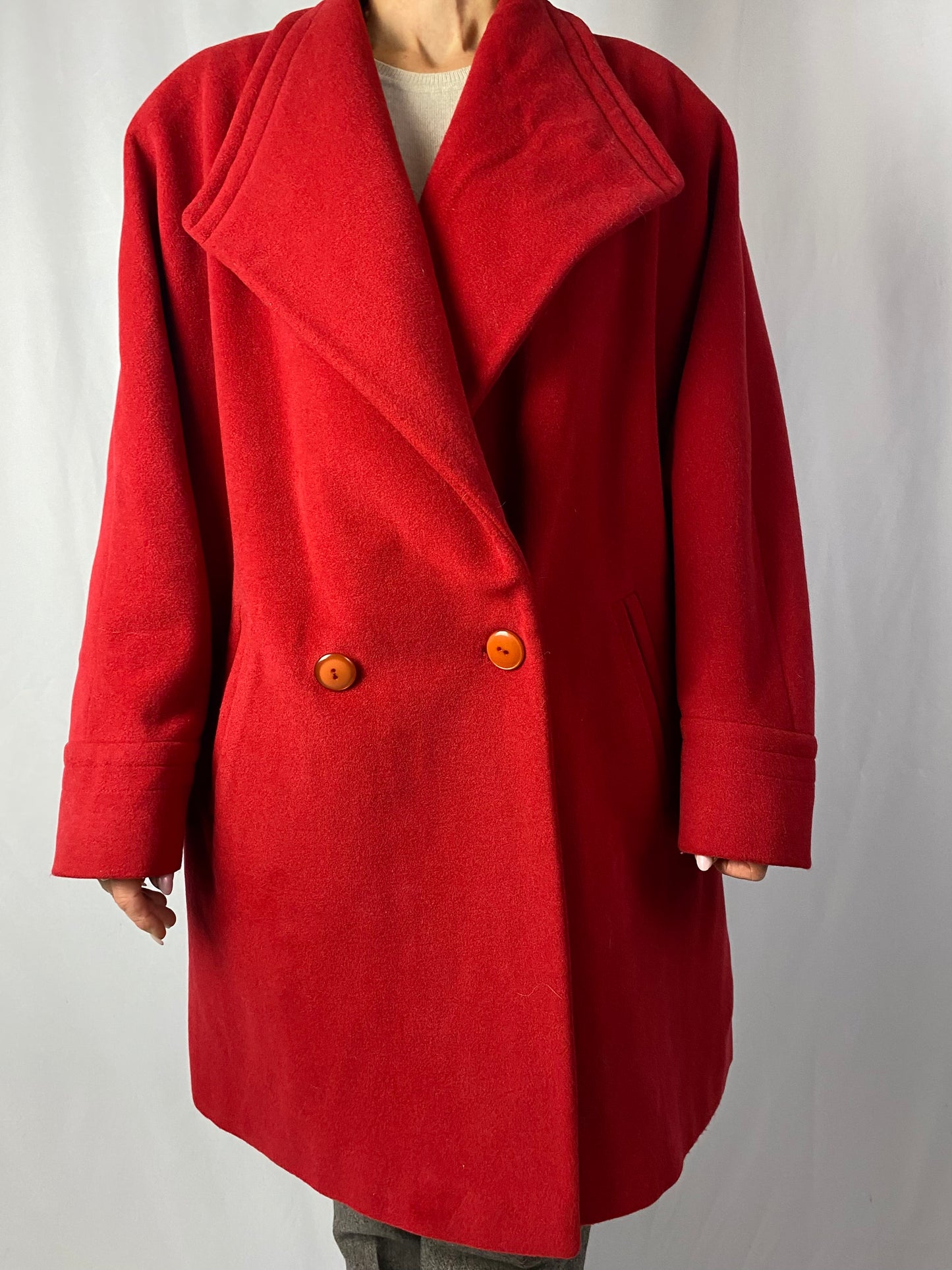 Cappotto rosso anni ‘80 - TG. Ok da 48 in su - guarda le misure
