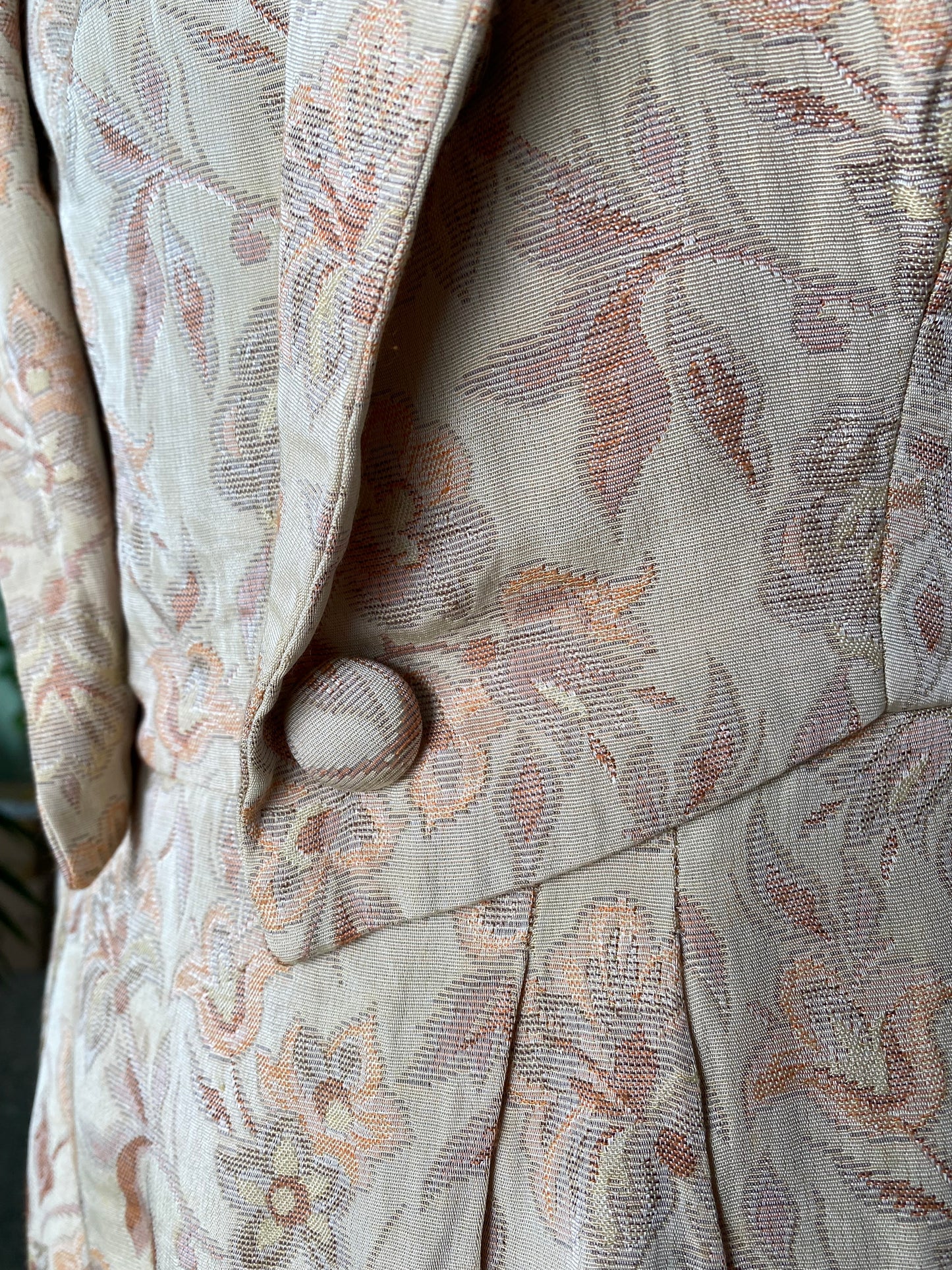 Abito sartoriale in broccato- TG. 42 circa