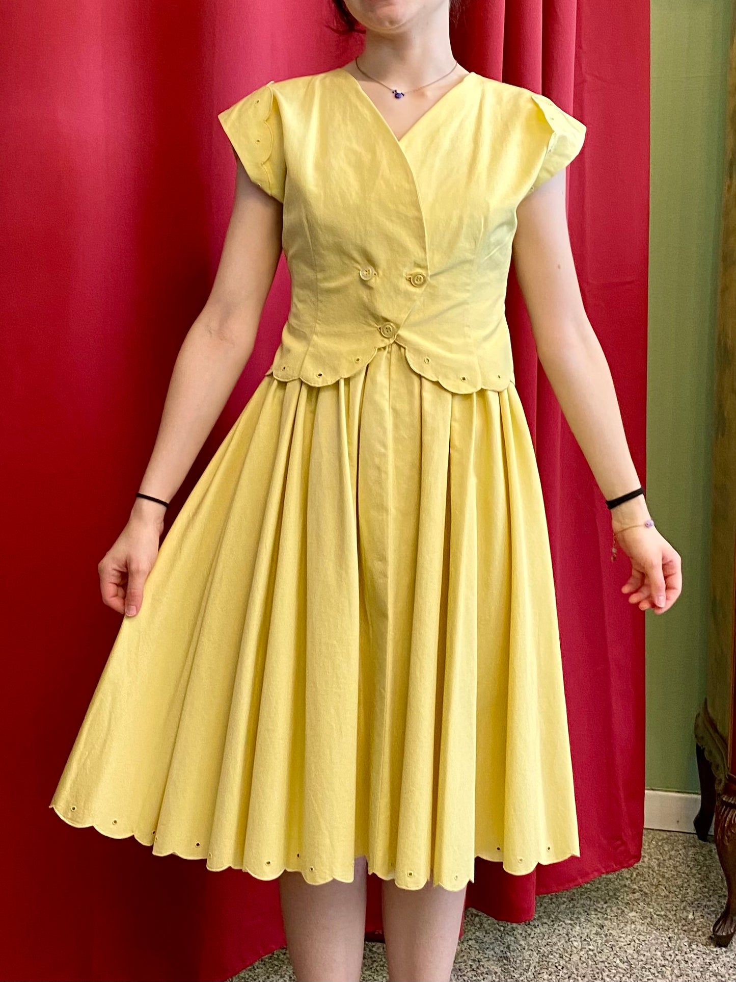 Abito anni ‘50 sartoriale 💛 x Sara
