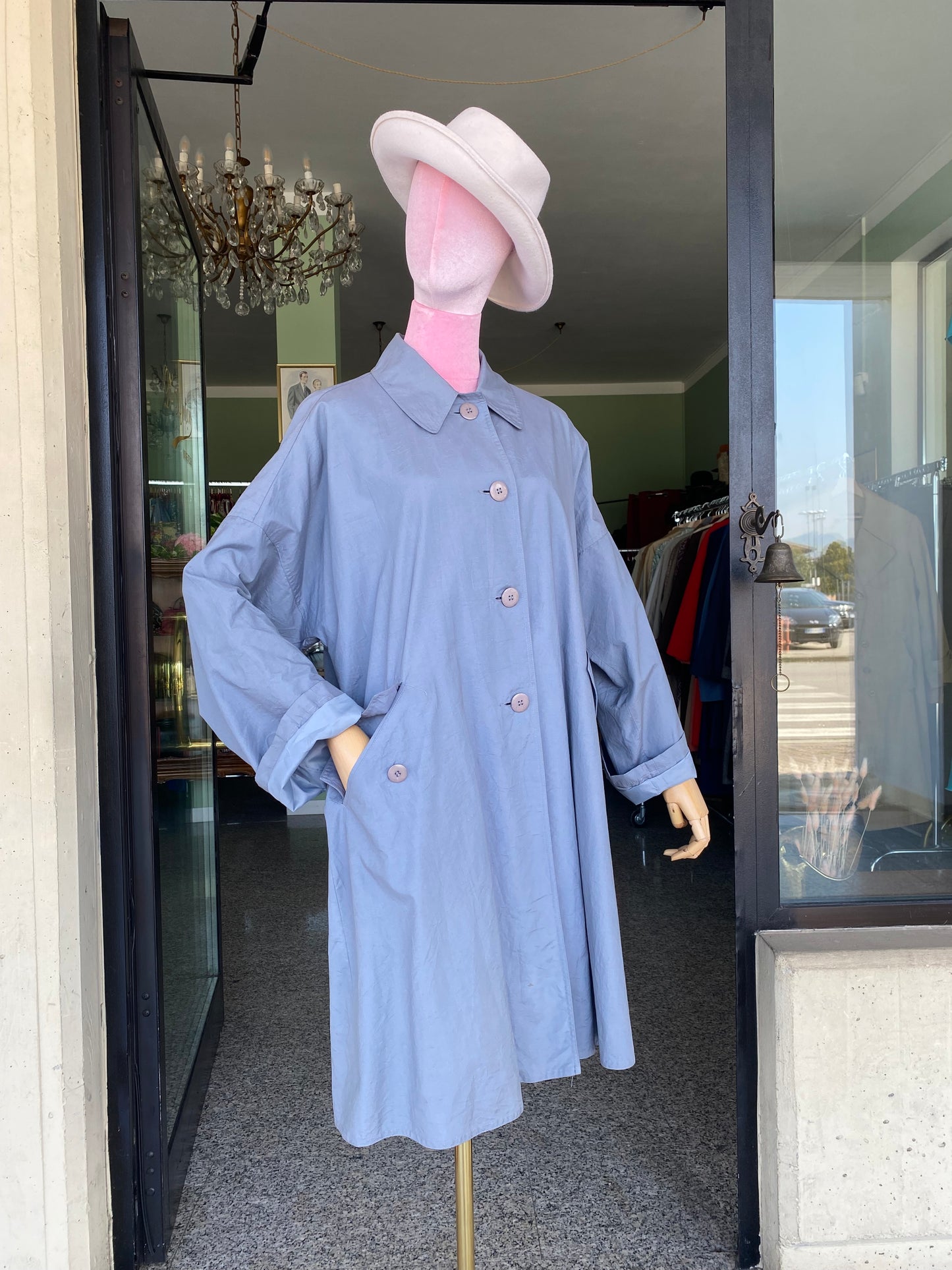Trench anni ‘80 azzurro - TG. 40/42/44